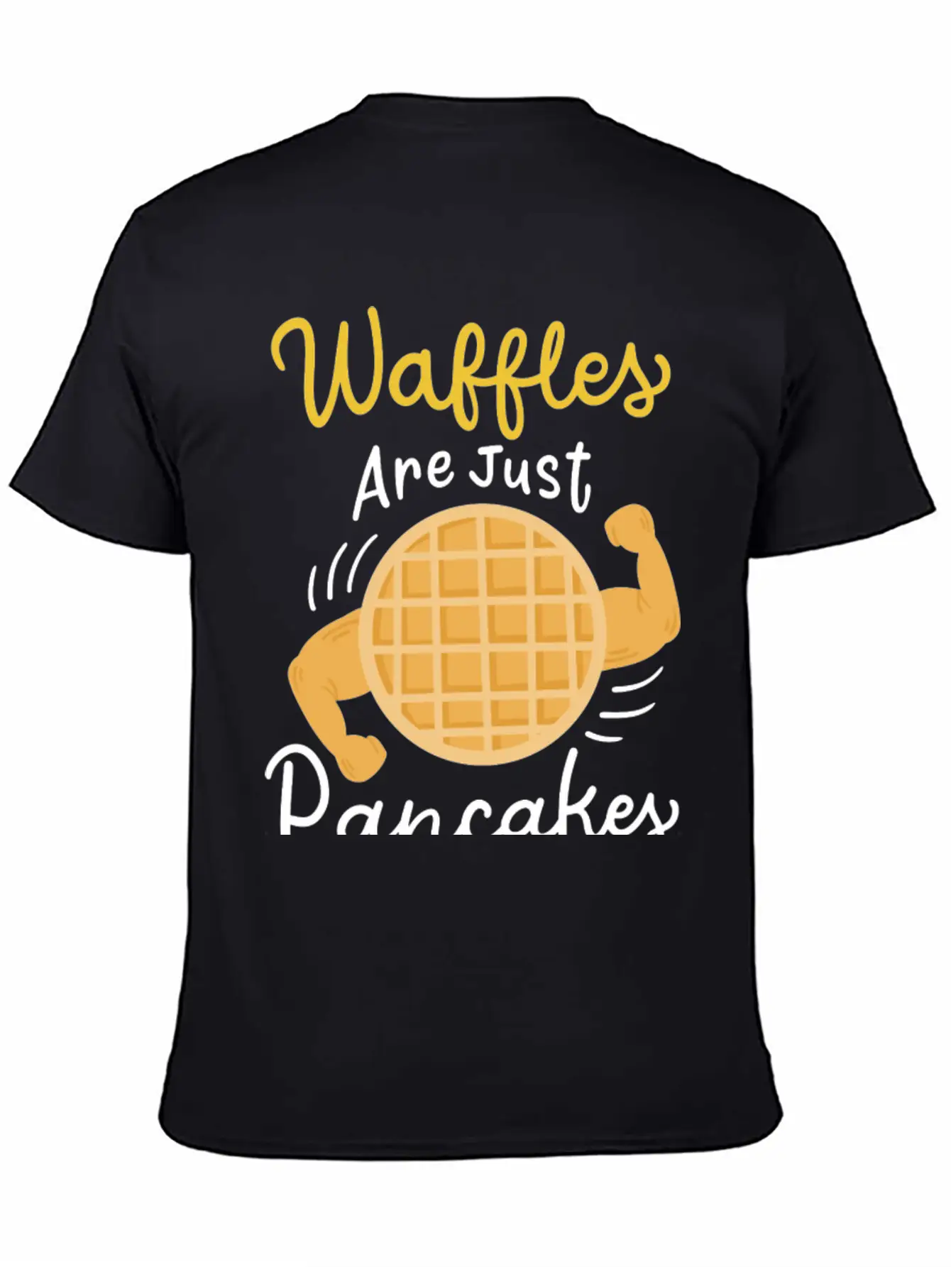 Waffle Pancake Workout Unisex Casual T-Shirt – Clean Design For Daily Comfort