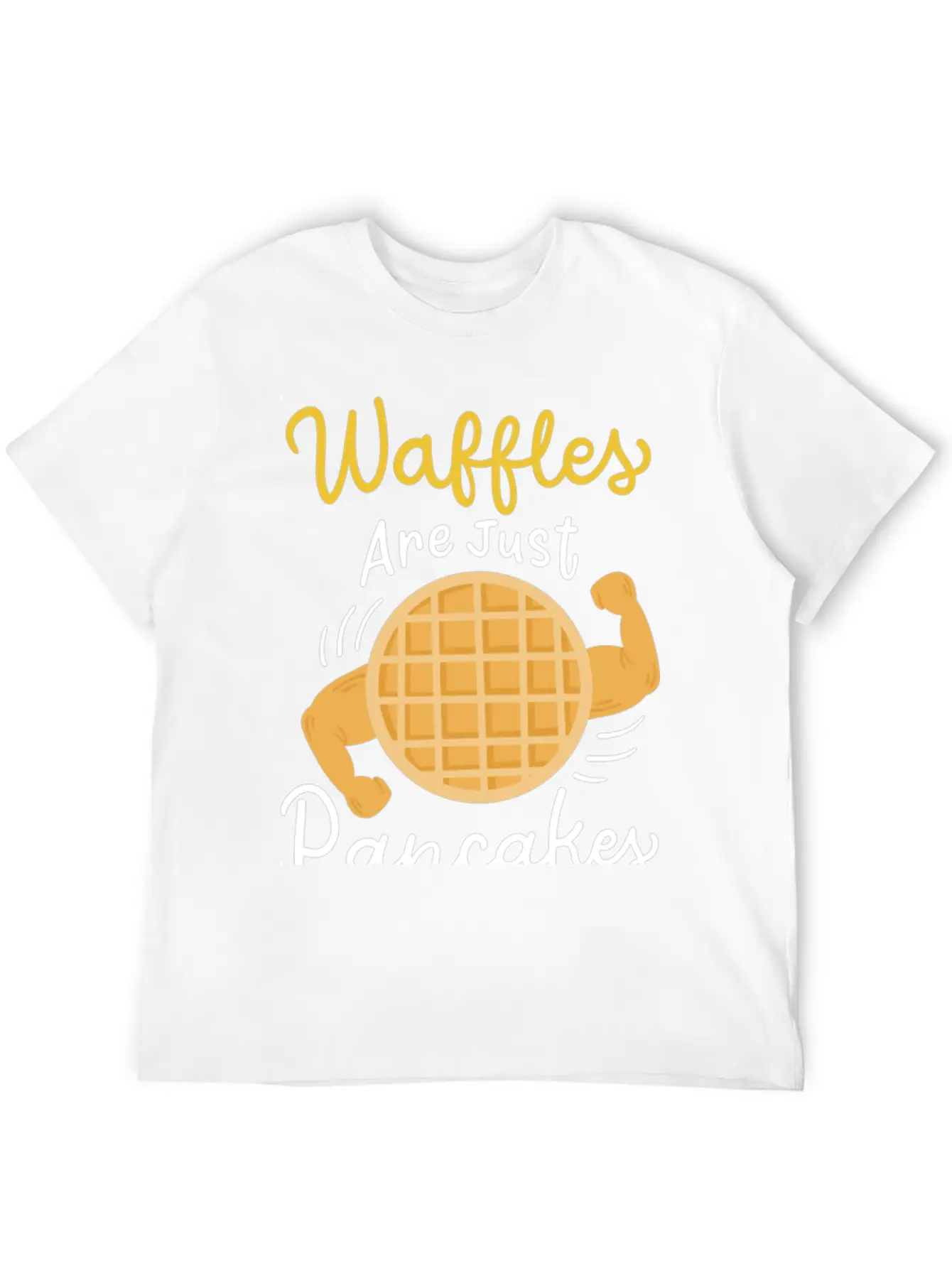 Waffle Pancake Workout Unisex Casual T-Shirt – Clean Design For Daily Comfort