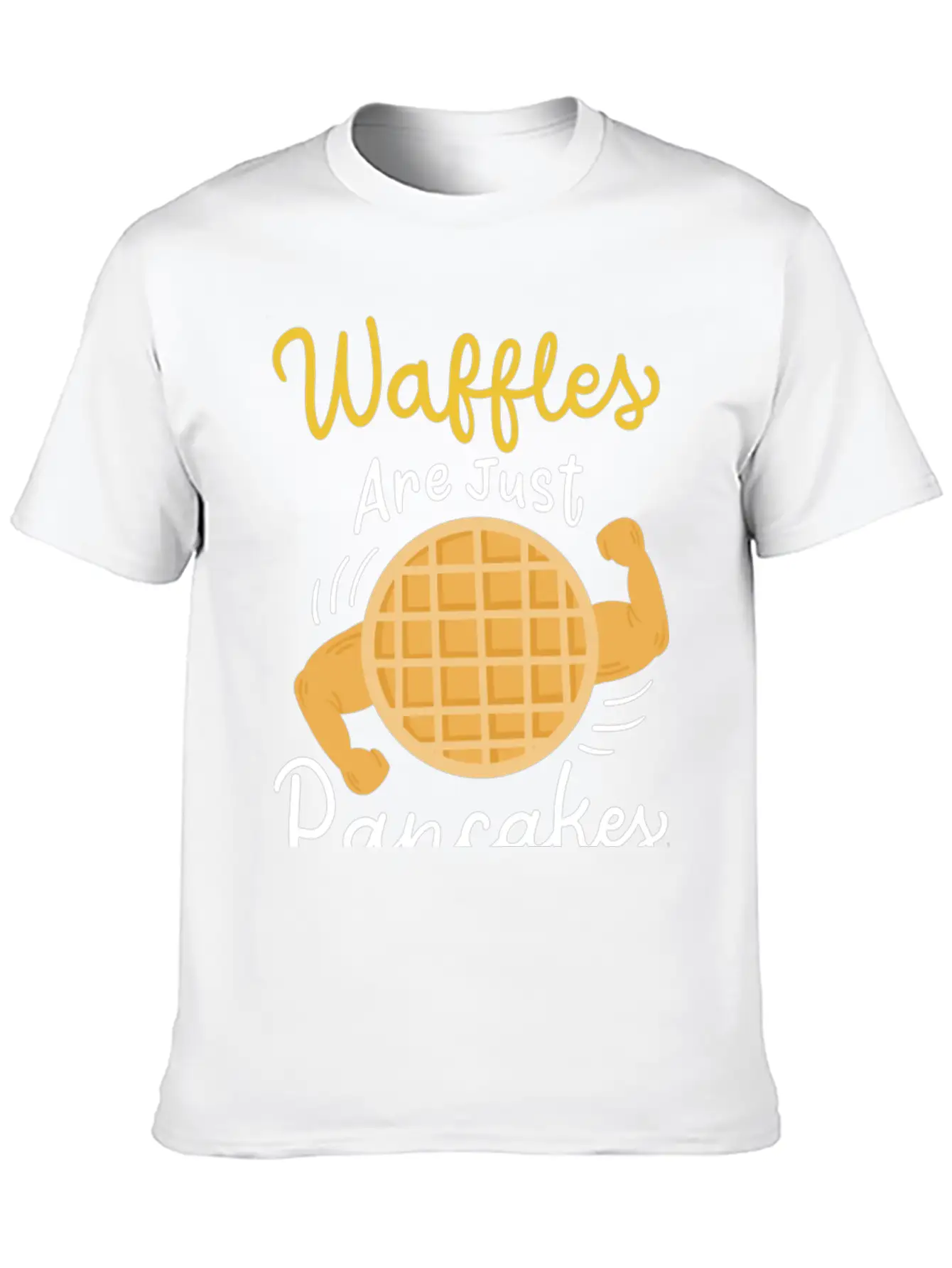Waffle Pancake Workout Unisex Casual T-Shirt – Clean Design For Daily Comfort