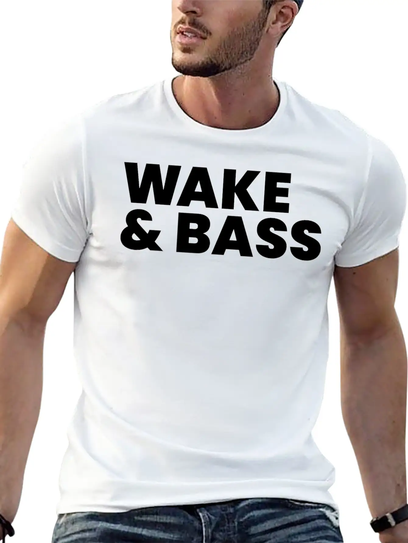 Wake And Bass Techno Quote Soft Cotton Short Sleeve Tee – Unisex Wardrobe Staple