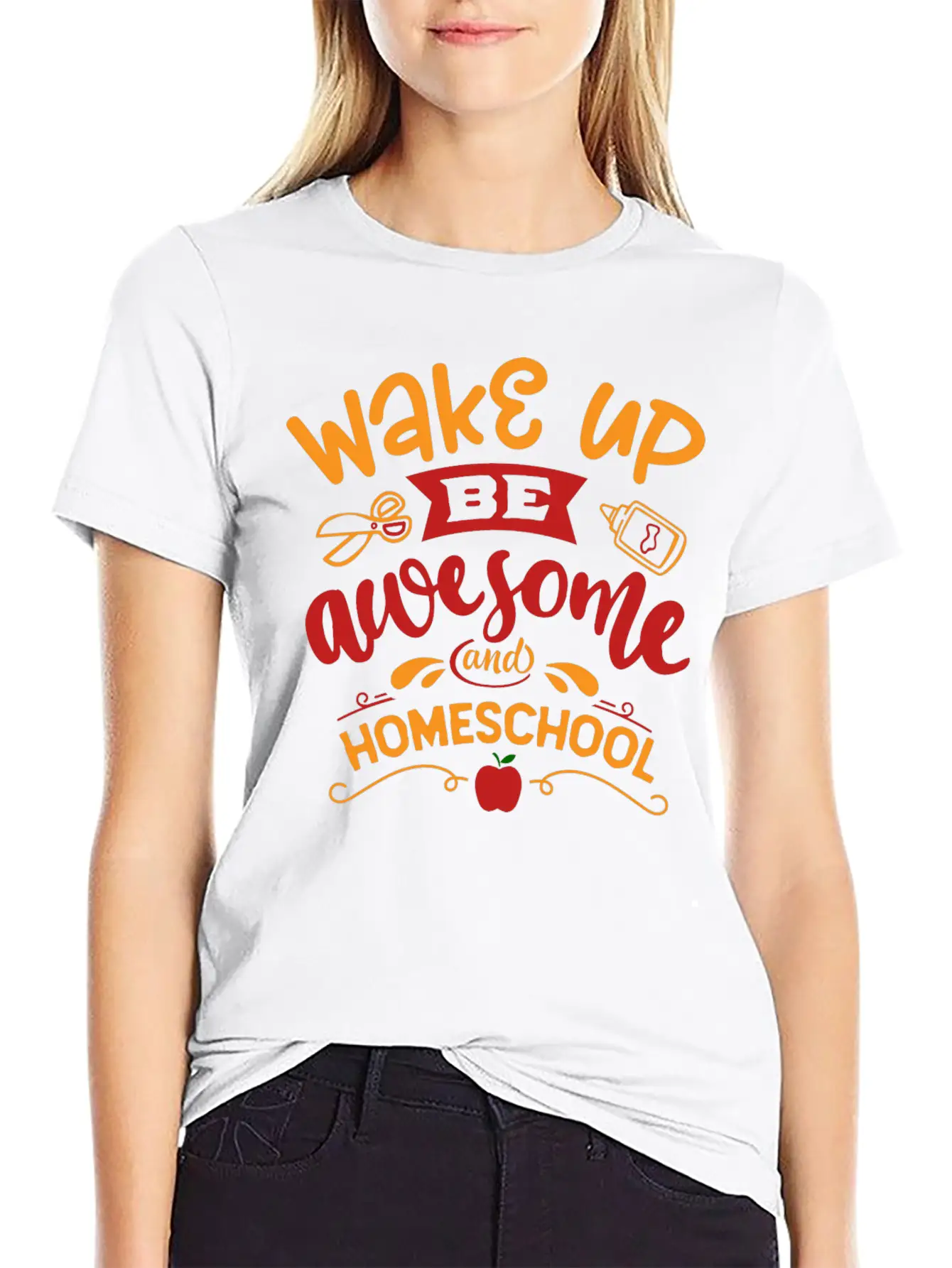Wake Up Be Awesome And Home School Unisex Casual T-Shirt – Clean Design For Daily Comfort