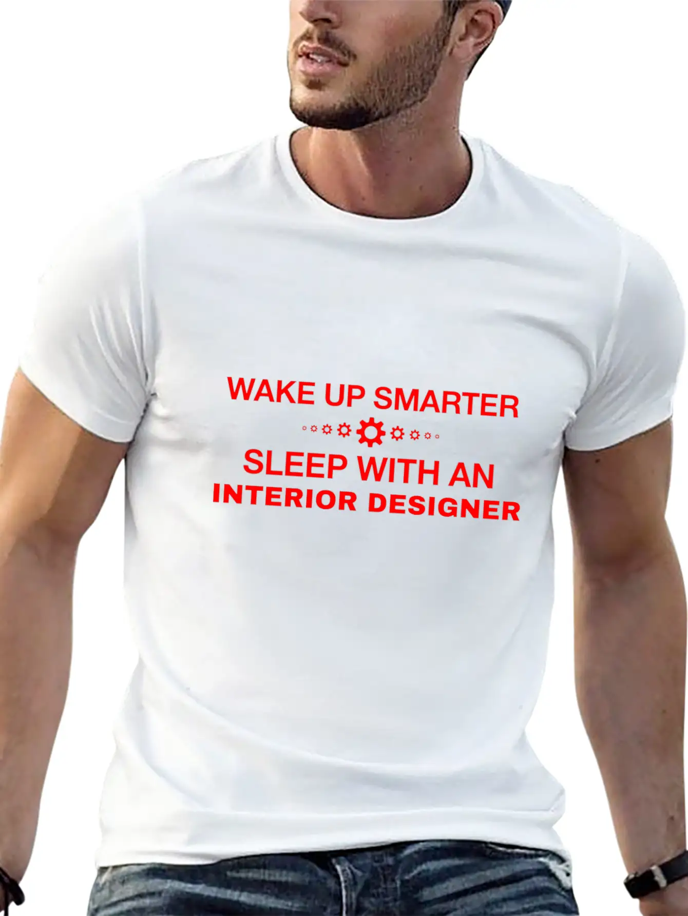 WAKE UP SMARTER SLEEP WITH AN INTERIOR DESIGNER Essential Cotton Tee For Daily Outfits – Unisex Style