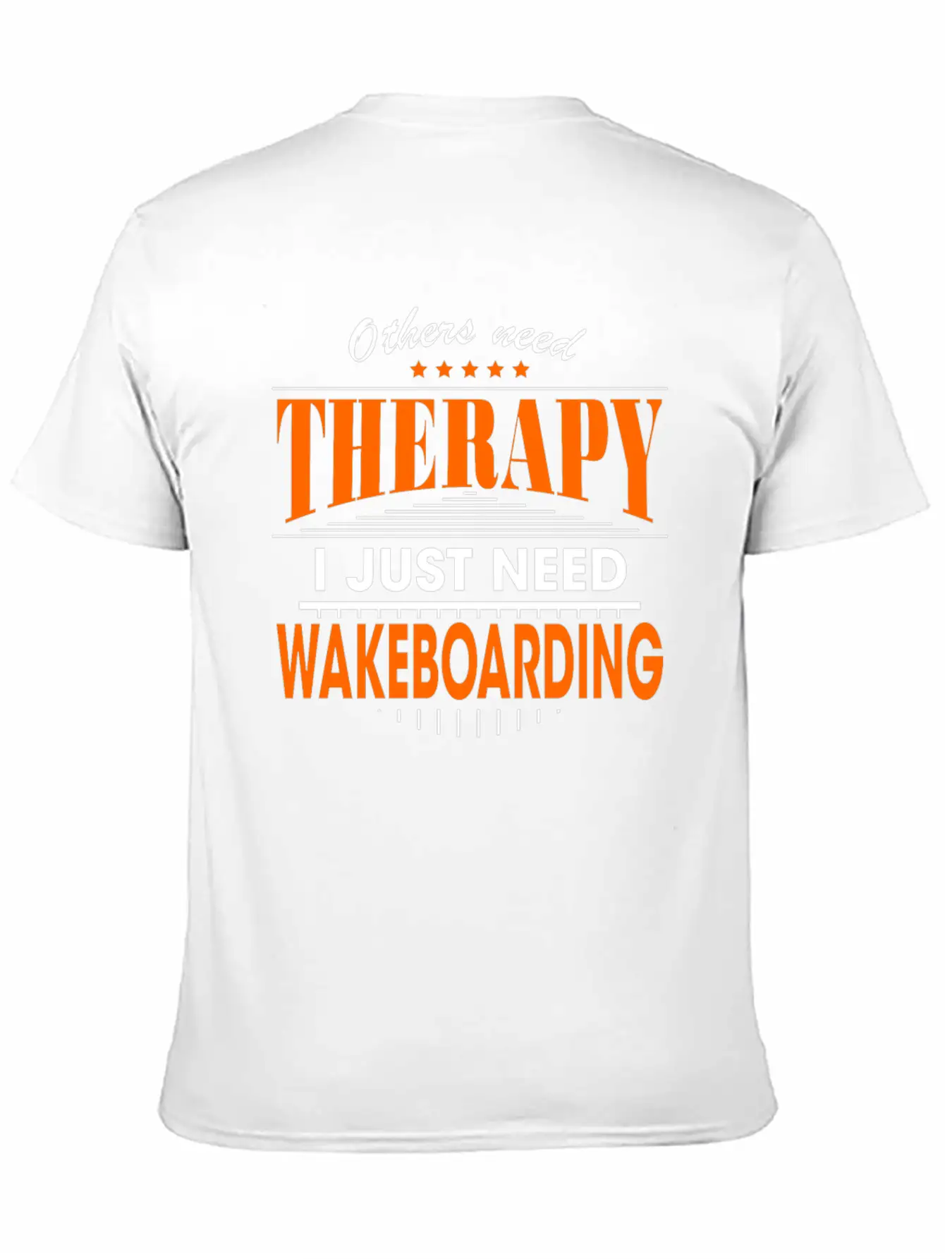 Wakeboarding Is My Therapy Lightweight Cotton T-Shirt – Daily Comfort Graphic Shirt