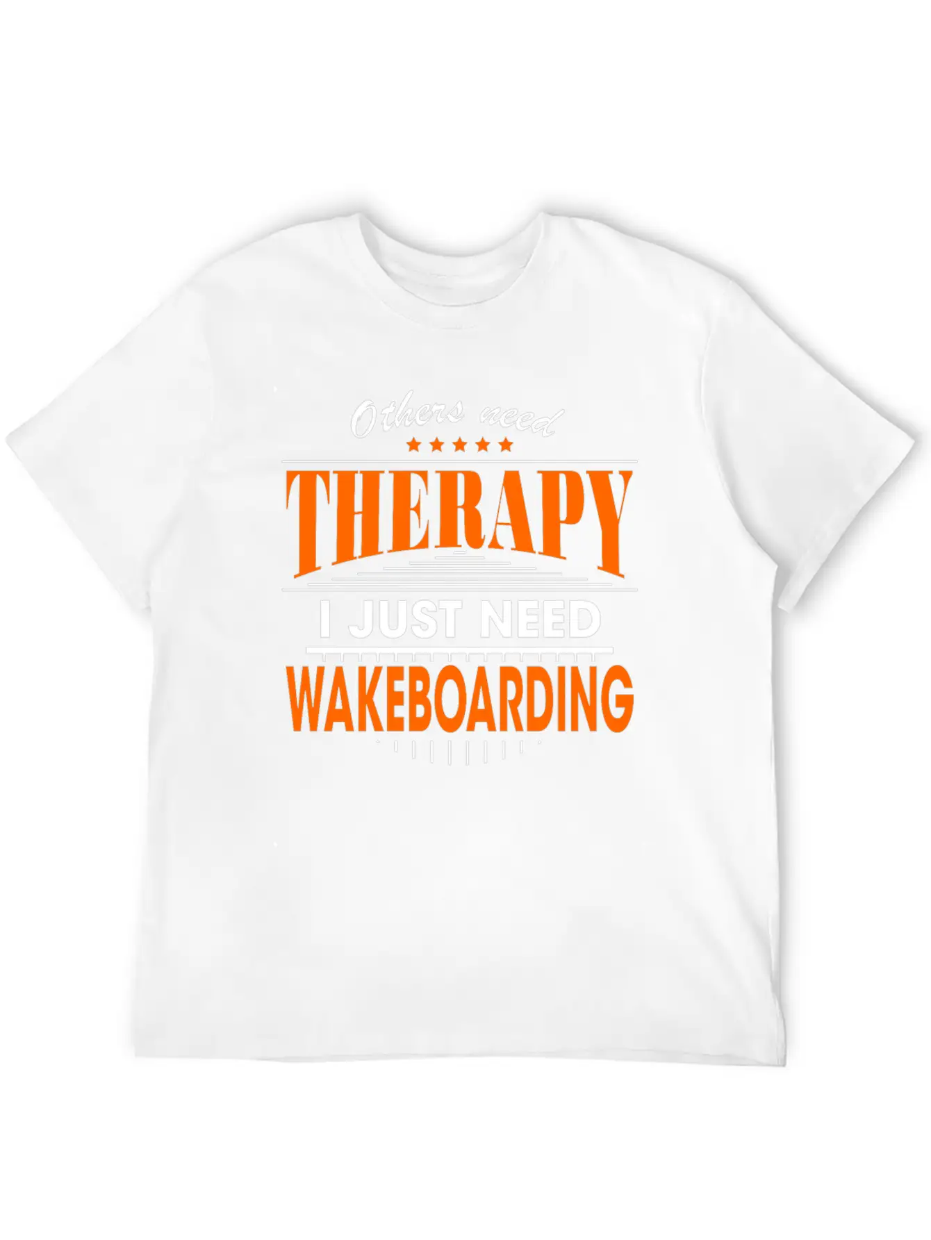Wakeboarding Is My Therapy Lightweight Cotton T-Shirt – Daily Comfort Graphic Shirt