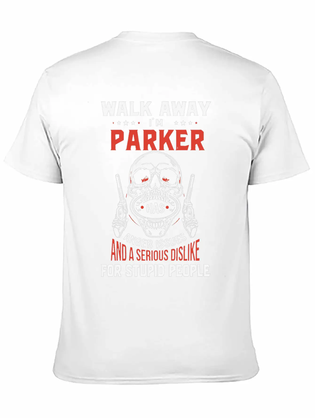 Walk Away I Am Parker Anger Issues And A Serious D Stylish Everyday T-Shirt – Unisex Basic Cotton Tee