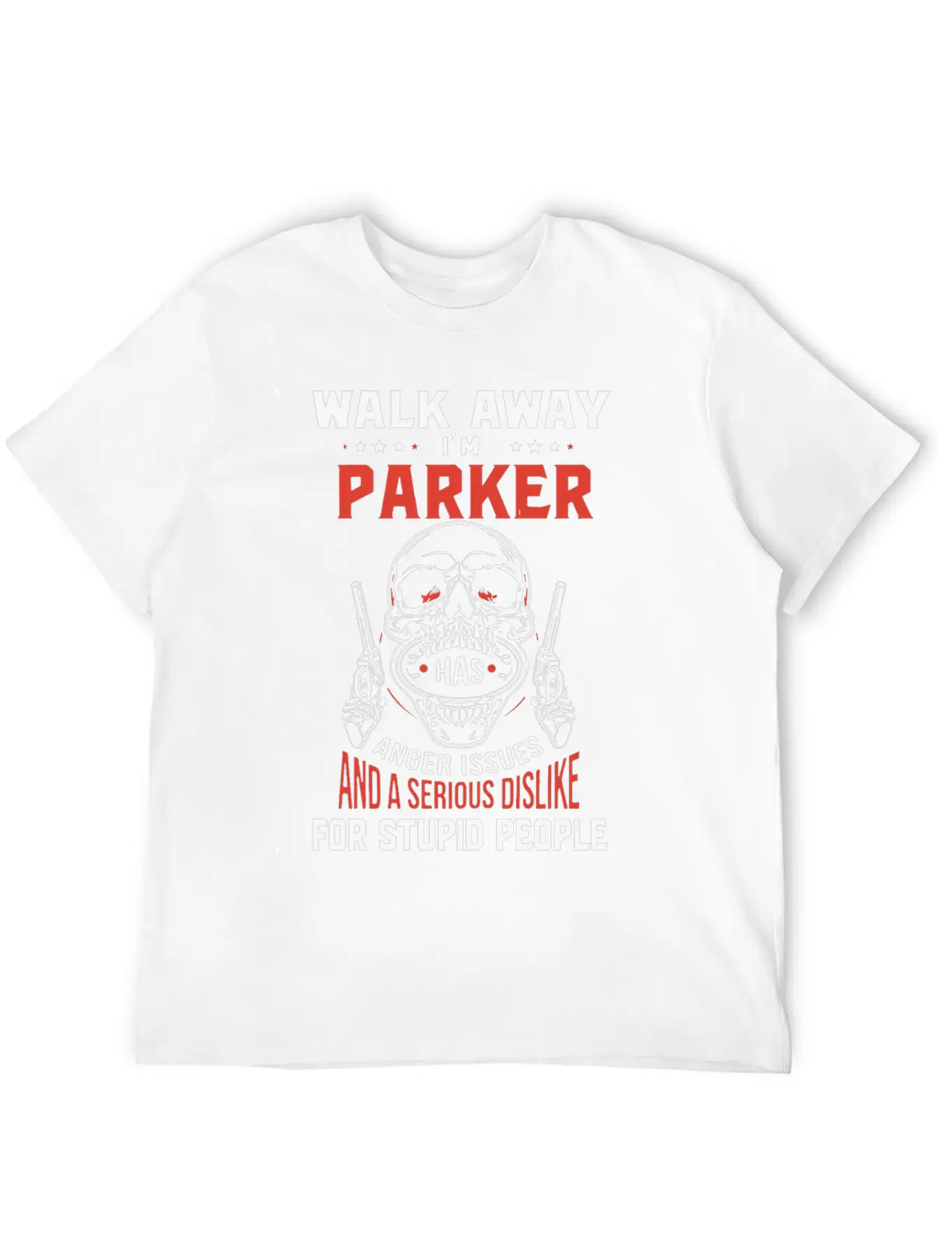 Walk Away I Am Parker Anger Issues And A Serious D Stylish Everyday T-Shirt – Unisex Basic Cotton Tee