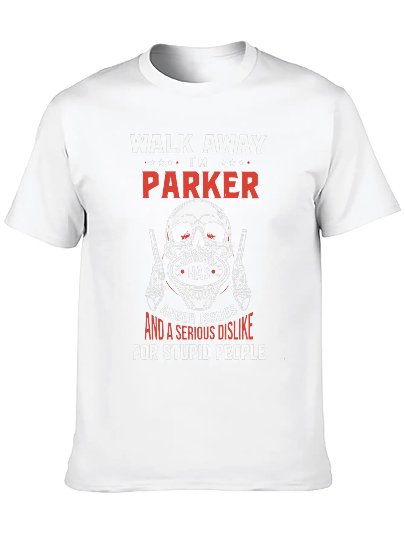 Walk Away I Am Parker Anger Issues And A Serious D Stylish Everyday T-Shirt – Unisex Basic Cotton Tee
