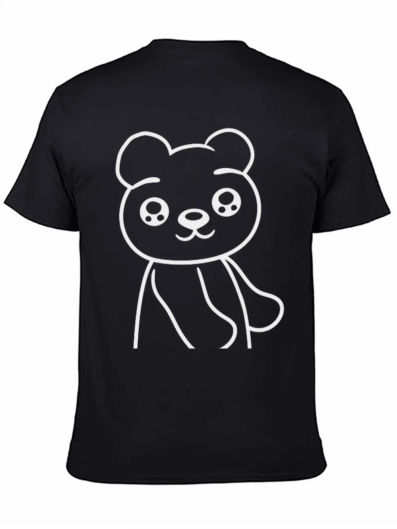 Walk Sweet Cute Comic Cartoon Standing Teddy Bear Soft Cotton Short Sleeve Tee – Unisex Wardrobe Staple