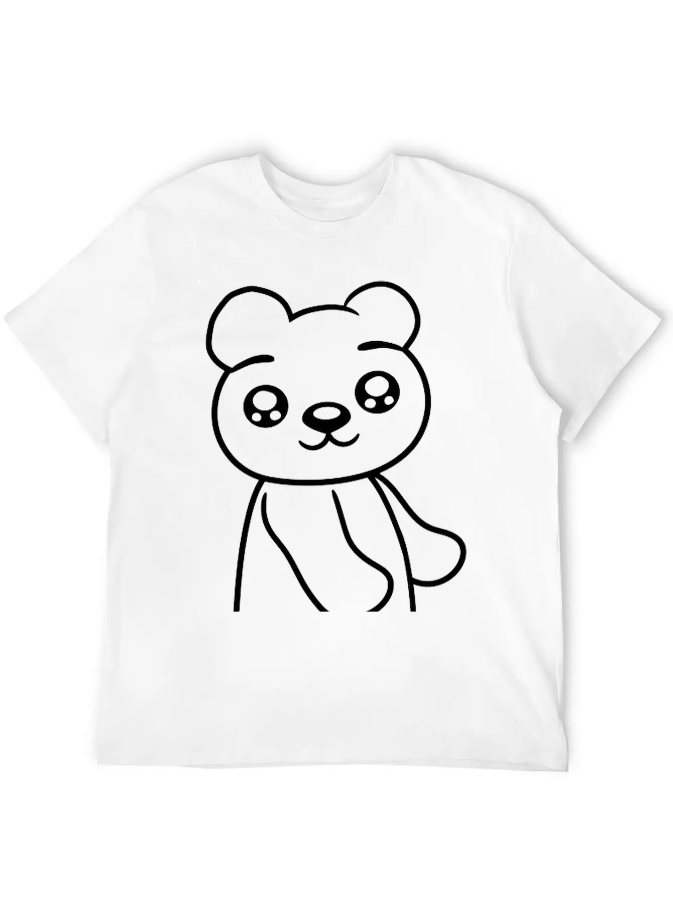 Walk Sweet Cute Comic Cartoon Standing Teddy Bear Soft Cotton Short Sleeve Tee – Unisex Wardrobe Staple