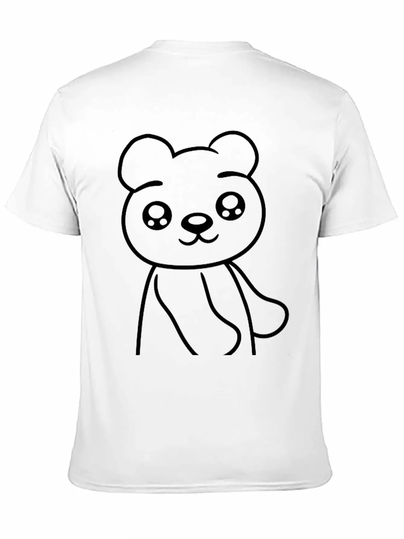 Walk Sweet Cute Comic Cartoon Standing Teddy Bear Soft Cotton Short Sleeve Tee – Unisex Wardrobe Staple