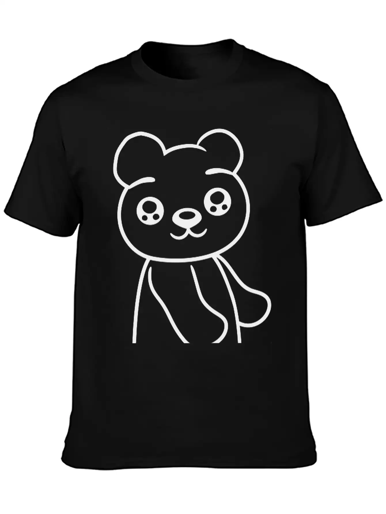 Walk Sweet Cute Comic Cartoon Standing Teddy Bear Soft Cotton Short Sleeve Tee – Unisex Wardrobe Staple