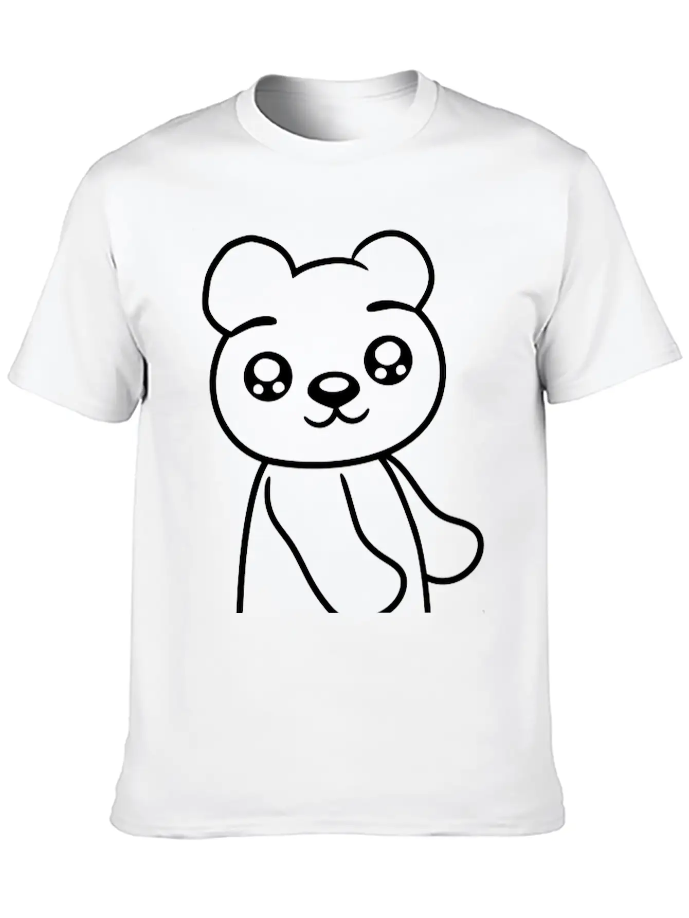 Walk Sweet Cute Comic Cartoon Standing Teddy Bear Soft Cotton Short Sleeve Tee – Unisex Wardrobe Staple
