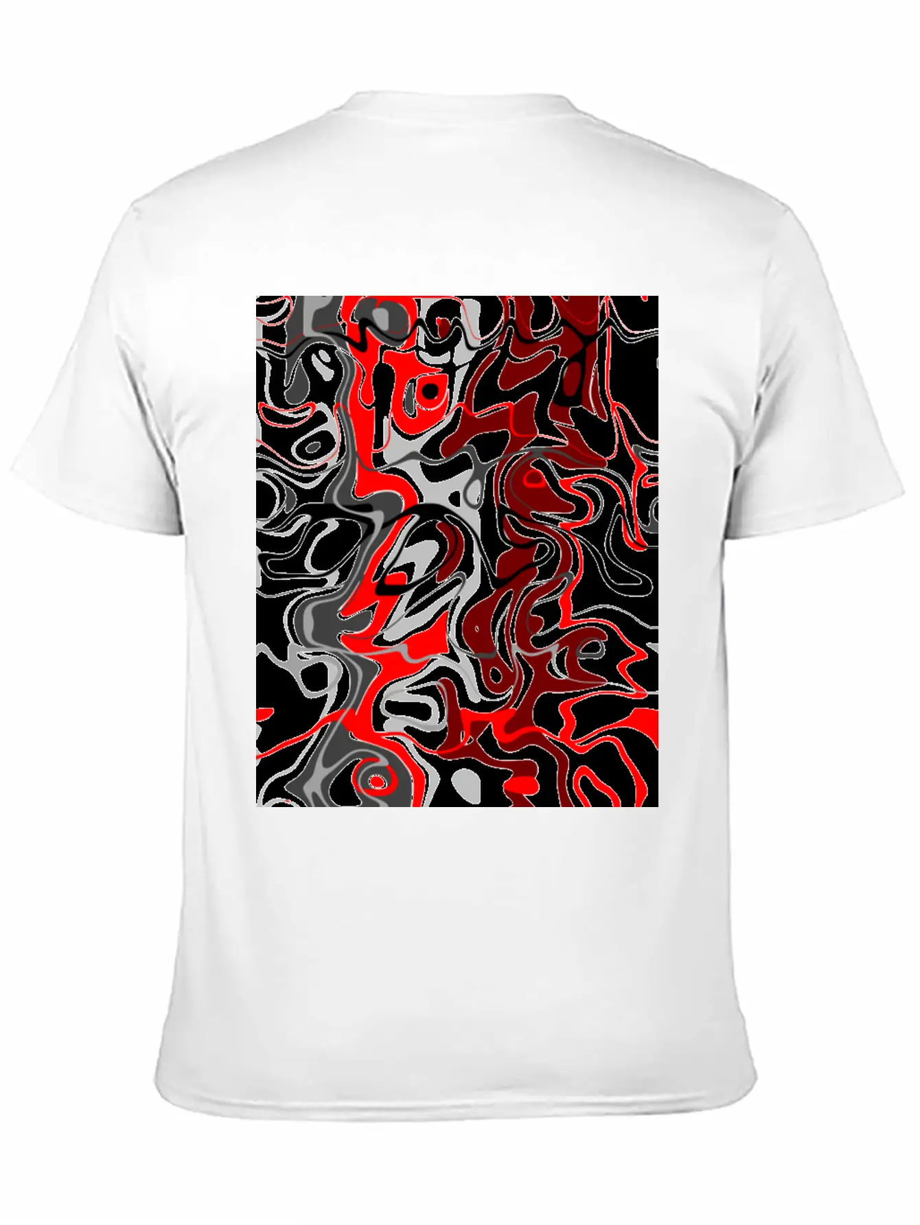 Wandering Abstract Unisex Casual T-Shirt – Clean Design For Daily Comfort