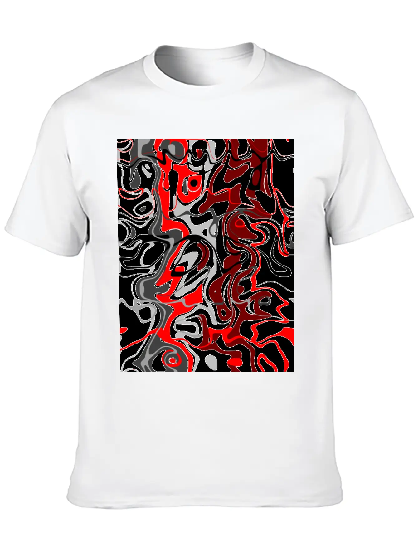 Wandering Abstract Unisex Casual T-Shirt – Clean Design For Daily Comfort