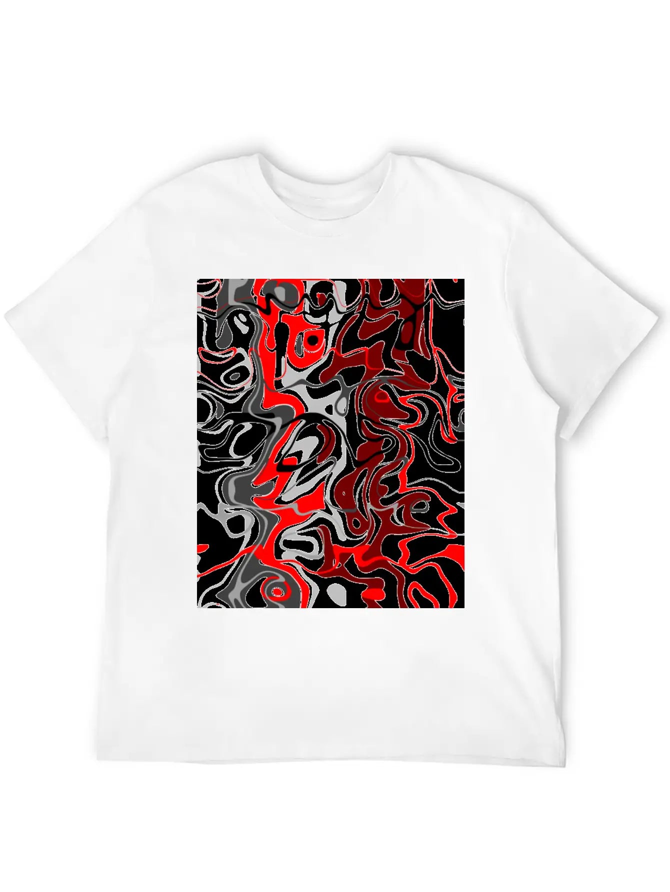 Wandering Abstract Unisex Casual T-Shirt – Clean Design For Daily Comfort