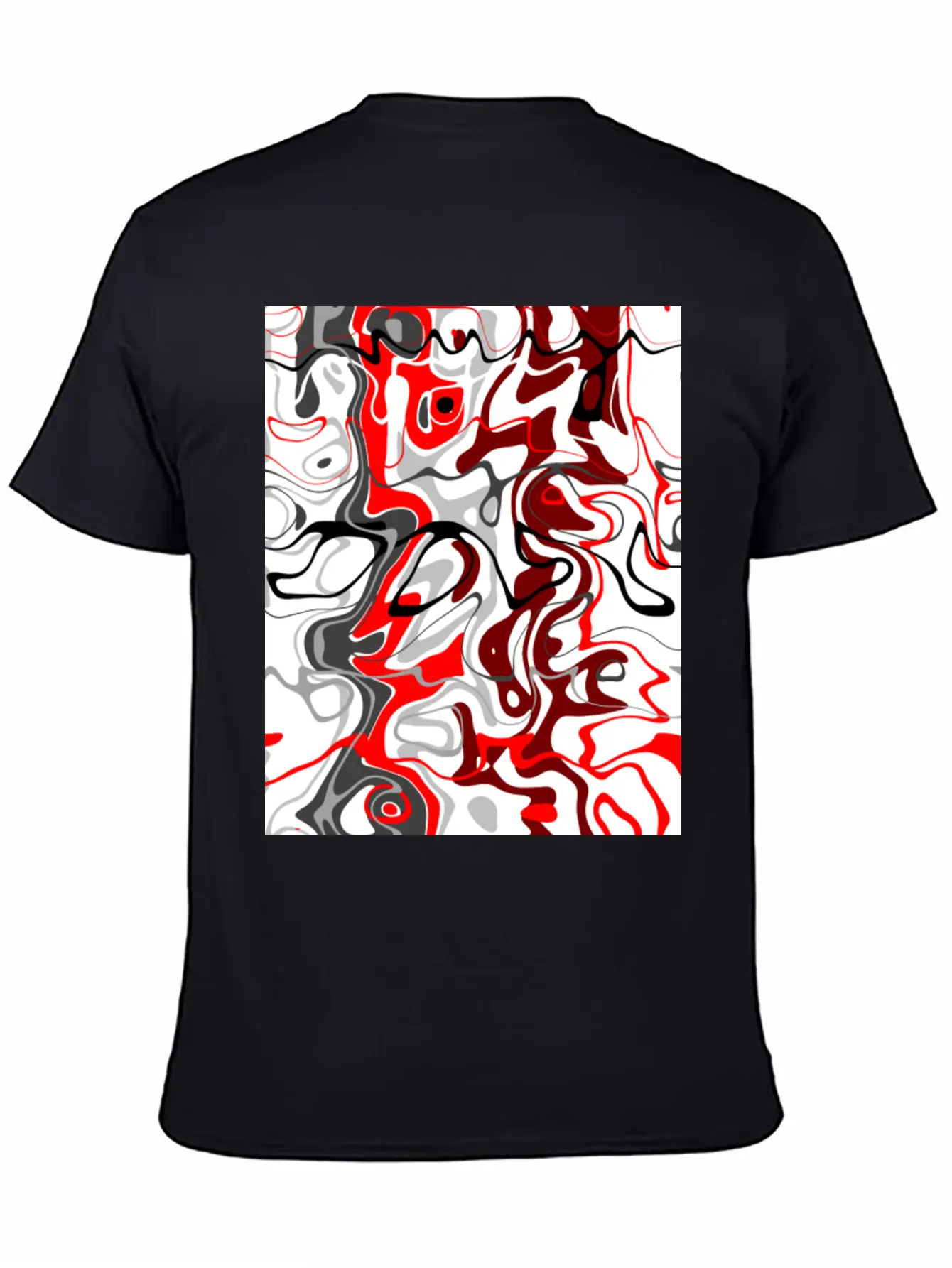 Wandering Abstract Unisex Casual T-Shirt – Clean Design For Daily Comfort