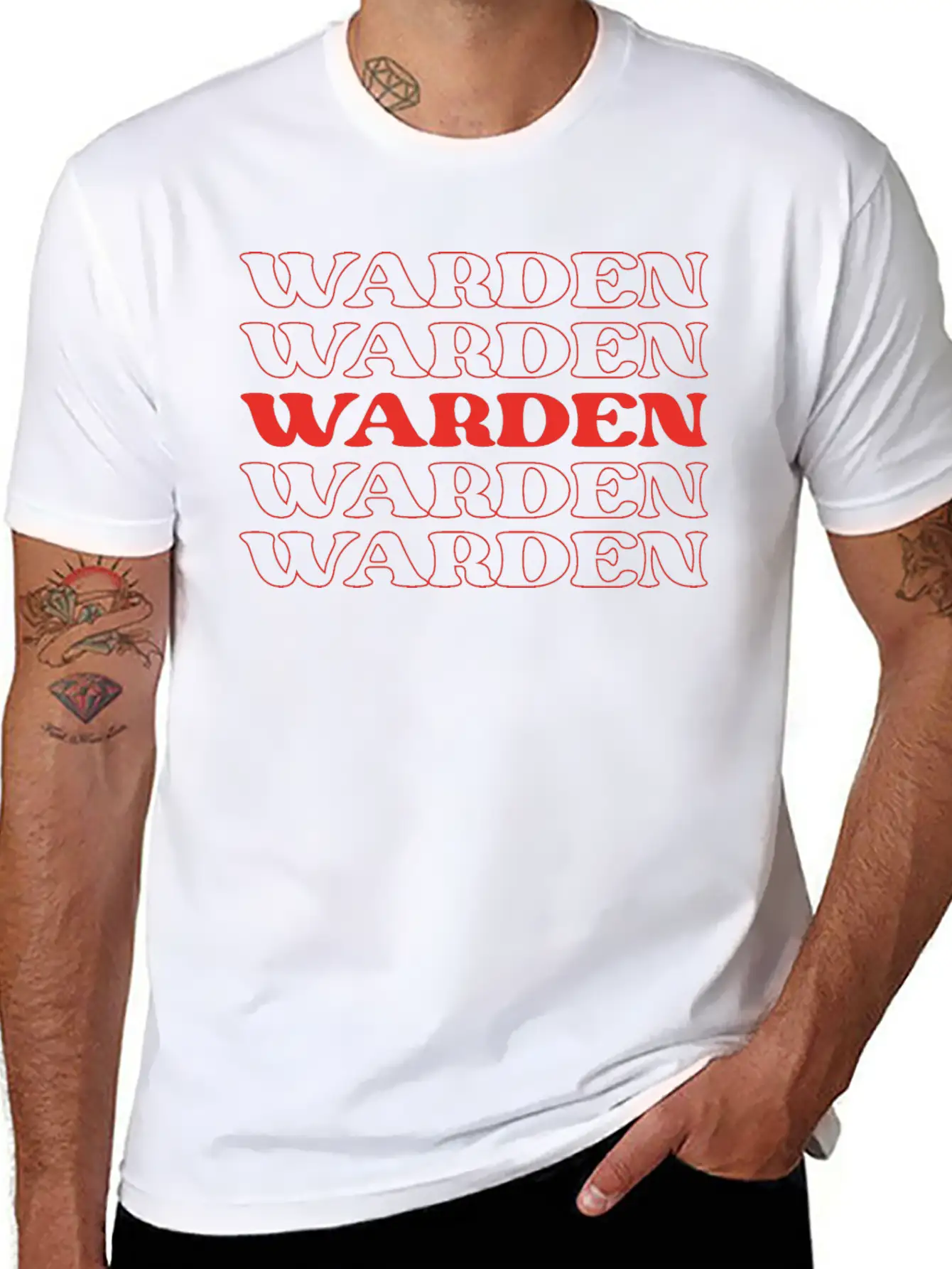 Warden Supervisor Administrator Guardian Keeper Unisex Casual T-Shirt – Clean Design For Daily Comfort