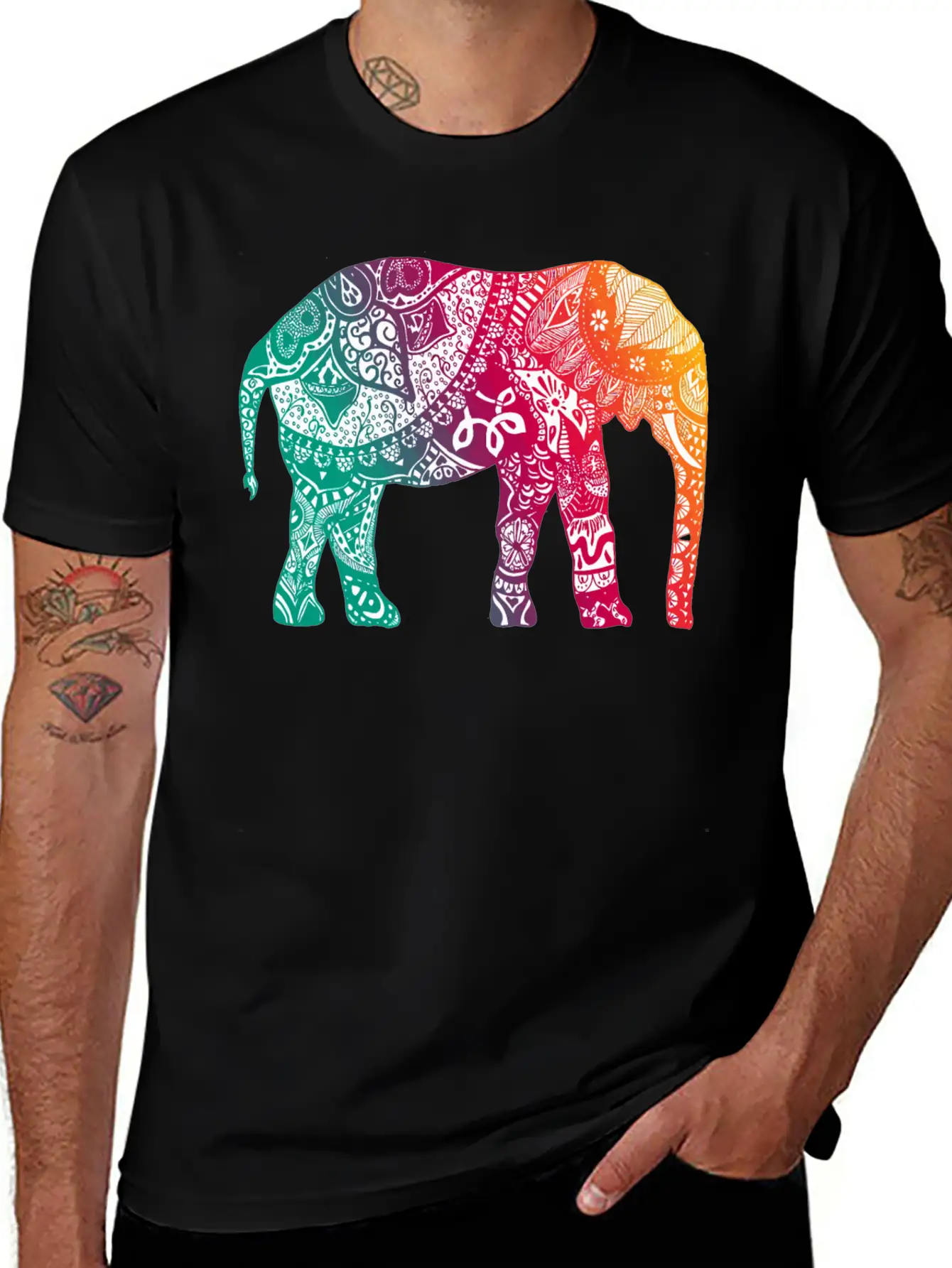 Warm Elephant Soft Cotton Short Sleeve Tee – Unisex Wardrobe Staple