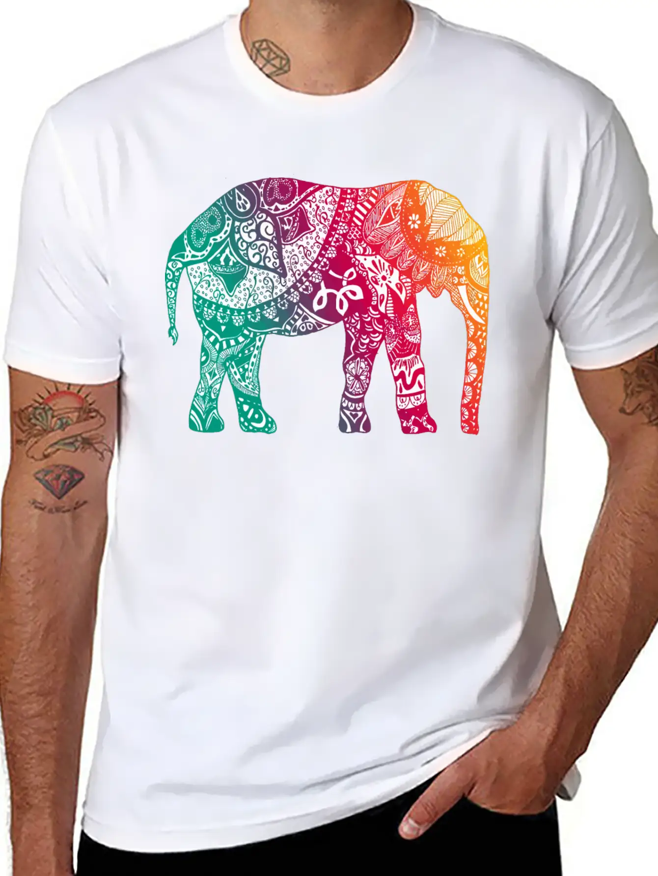 Warm Elephant Soft Cotton Short Sleeve Tee – Unisex Wardrobe Staple