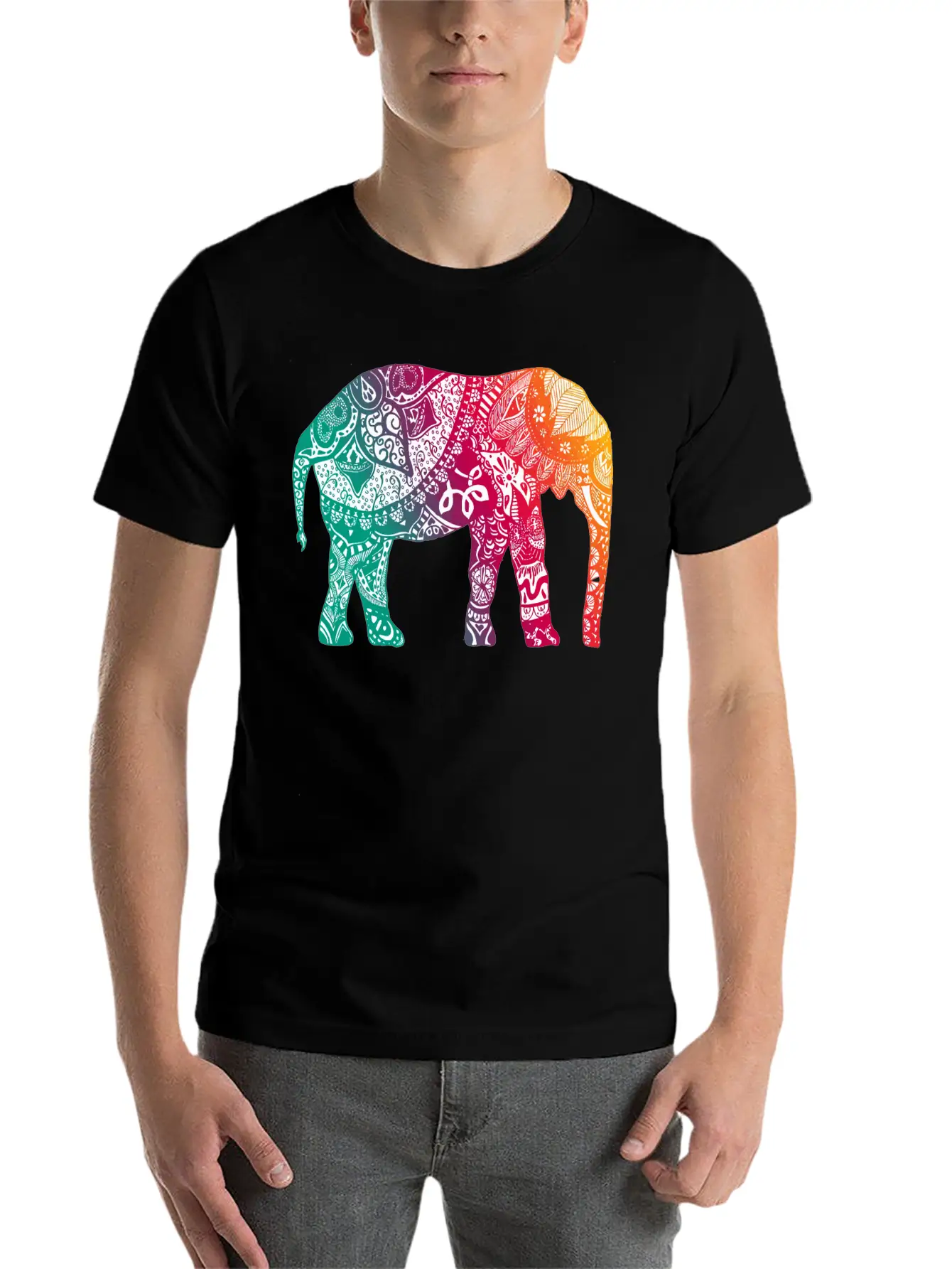 Warm Elephant Soft Cotton Short Sleeve Tee – Unisex Wardrobe Staple