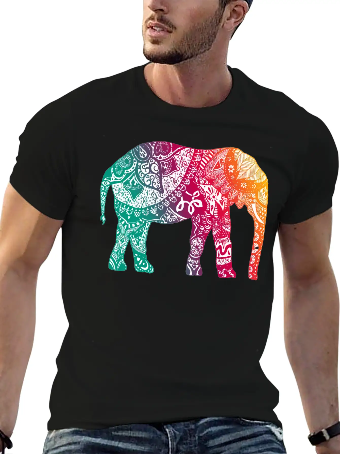 Warm Elephant Soft Cotton Short Sleeve Tee – Unisex Wardrobe Staple