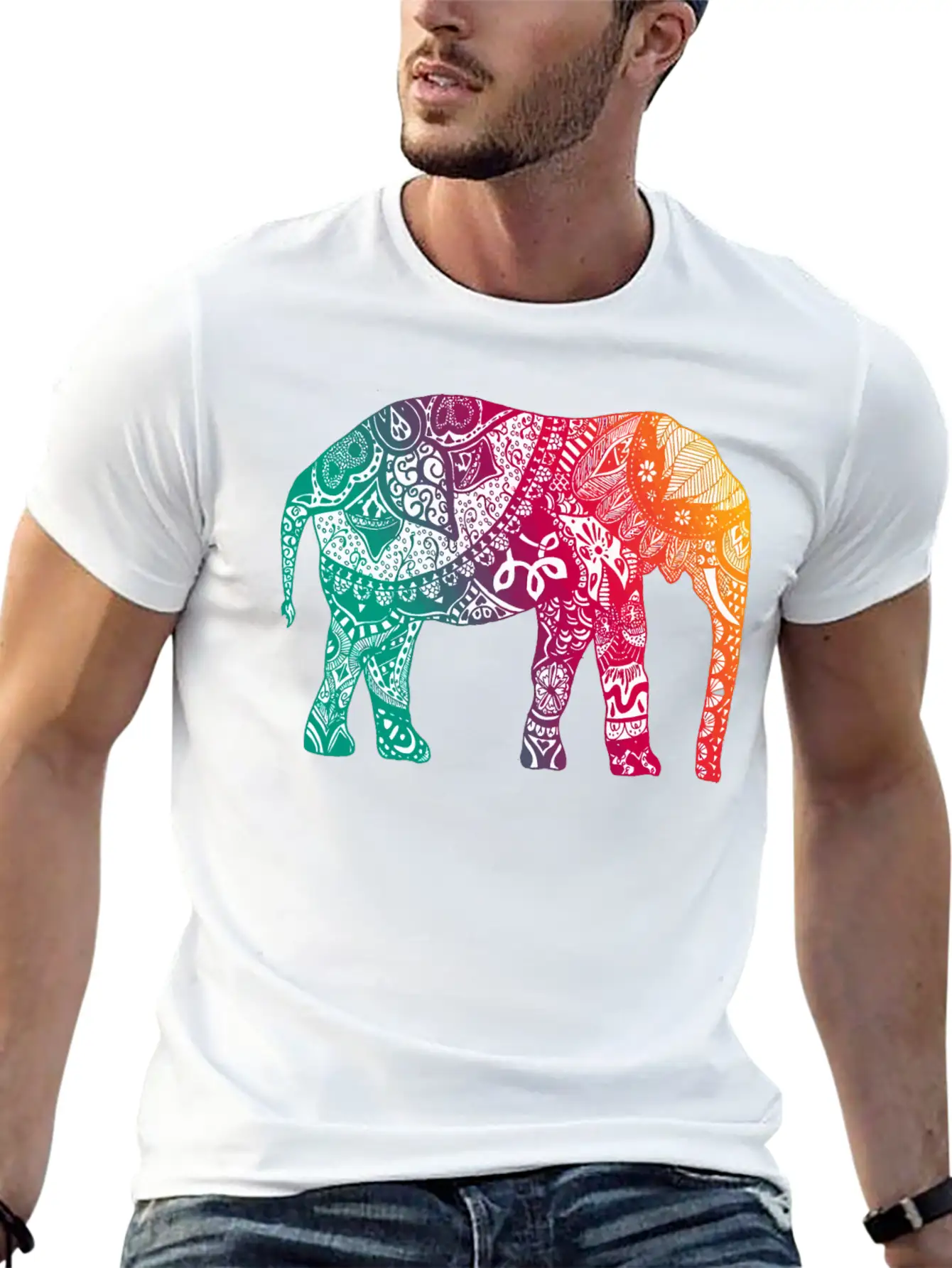 Warm Elephant Soft Cotton Short Sleeve Tee – Unisex Wardrobe Staple