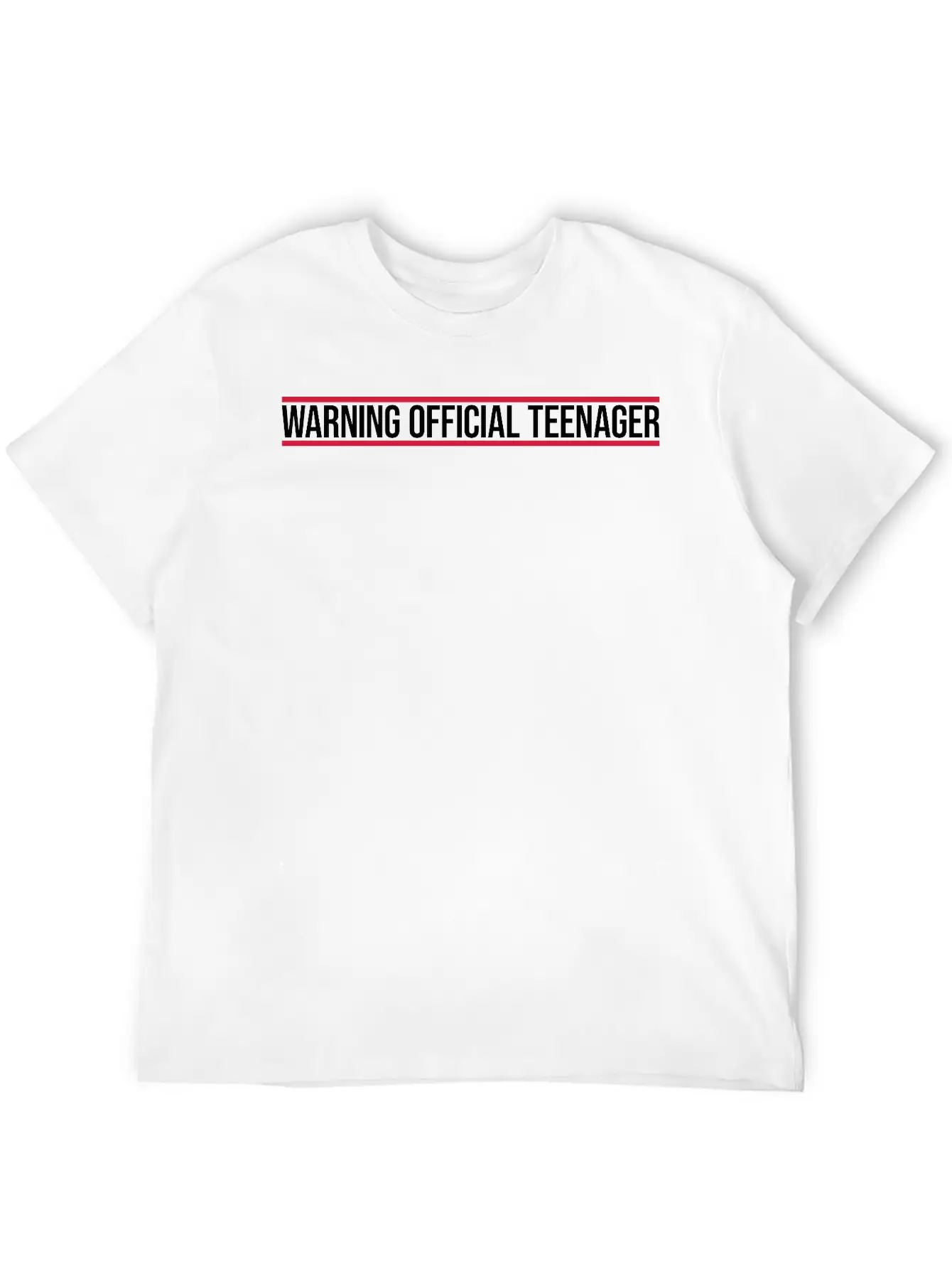 Warning Official Teenager Quote Classic Fit Graphic Tee For Daily Comfort – Unisex Cotton Shirt
