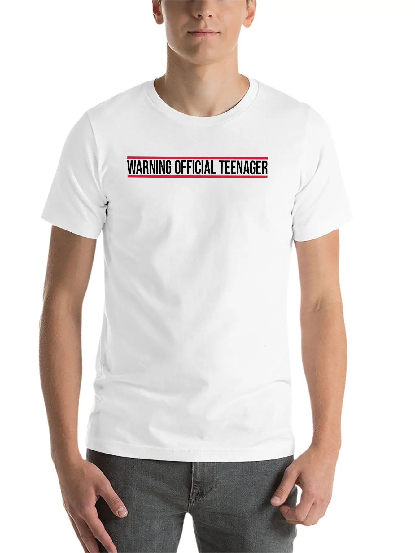 Warning Official Teenager Quote Classic Fit Graphic Tee For Daily Comfort – Unisex Cotton Shirt