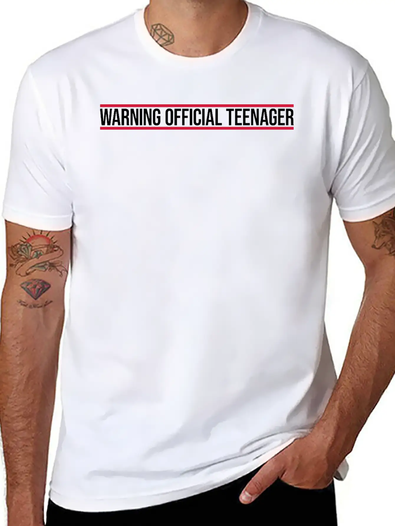 Warning Official Teenager Quote Classic Fit Graphic Tee For Daily Comfort – Unisex Cotton Shirt