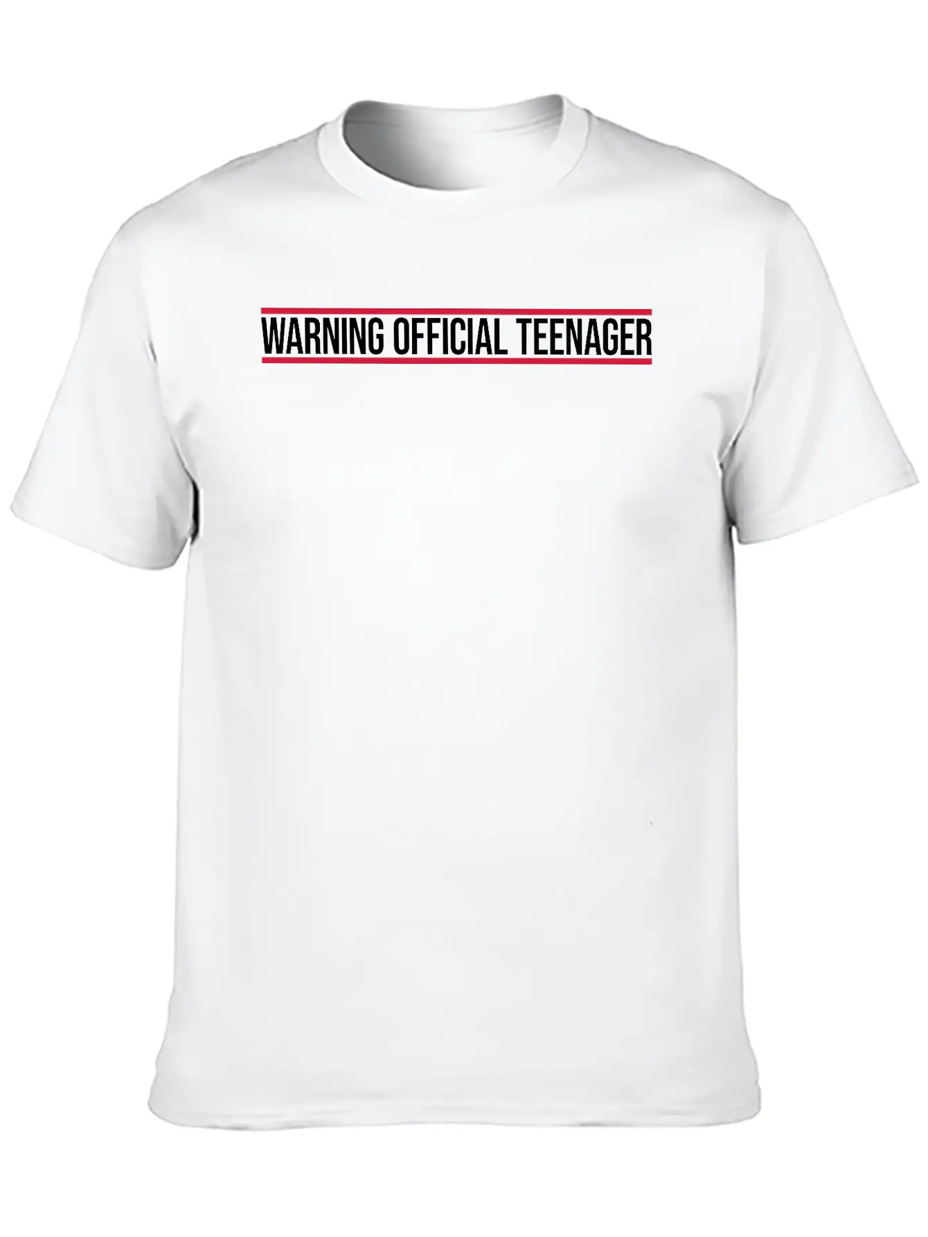 Warning Official Teenager Quote Classic Fit Graphic Tee For Daily Comfort – Unisex Cotton Shirt