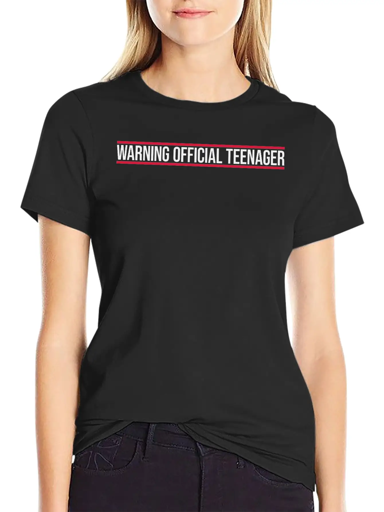 Warning Official Teenager Quote Classic Fit Graphic Tee For Daily Comfort – Unisex Cotton Shirt