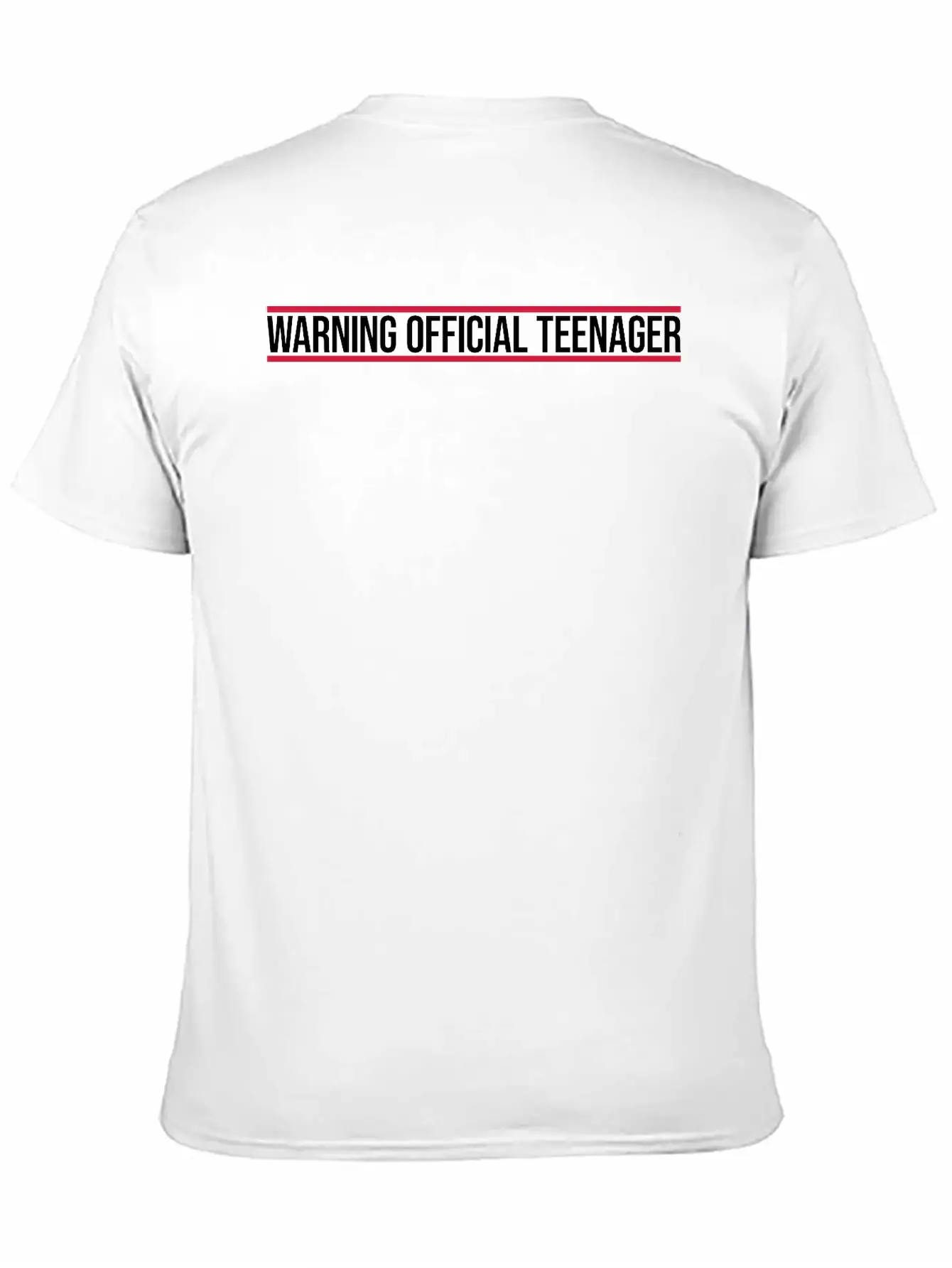 Warning Official Teenager Quote Classic Fit Graphic Tee For Daily Comfort – Unisex Cotton Shirt