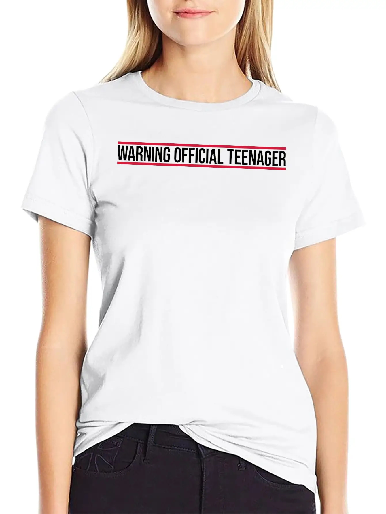 Warning Official Teenager Quote Classic Fit Graphic Tee For Daily Comfort – Unisex Cotton Shirt