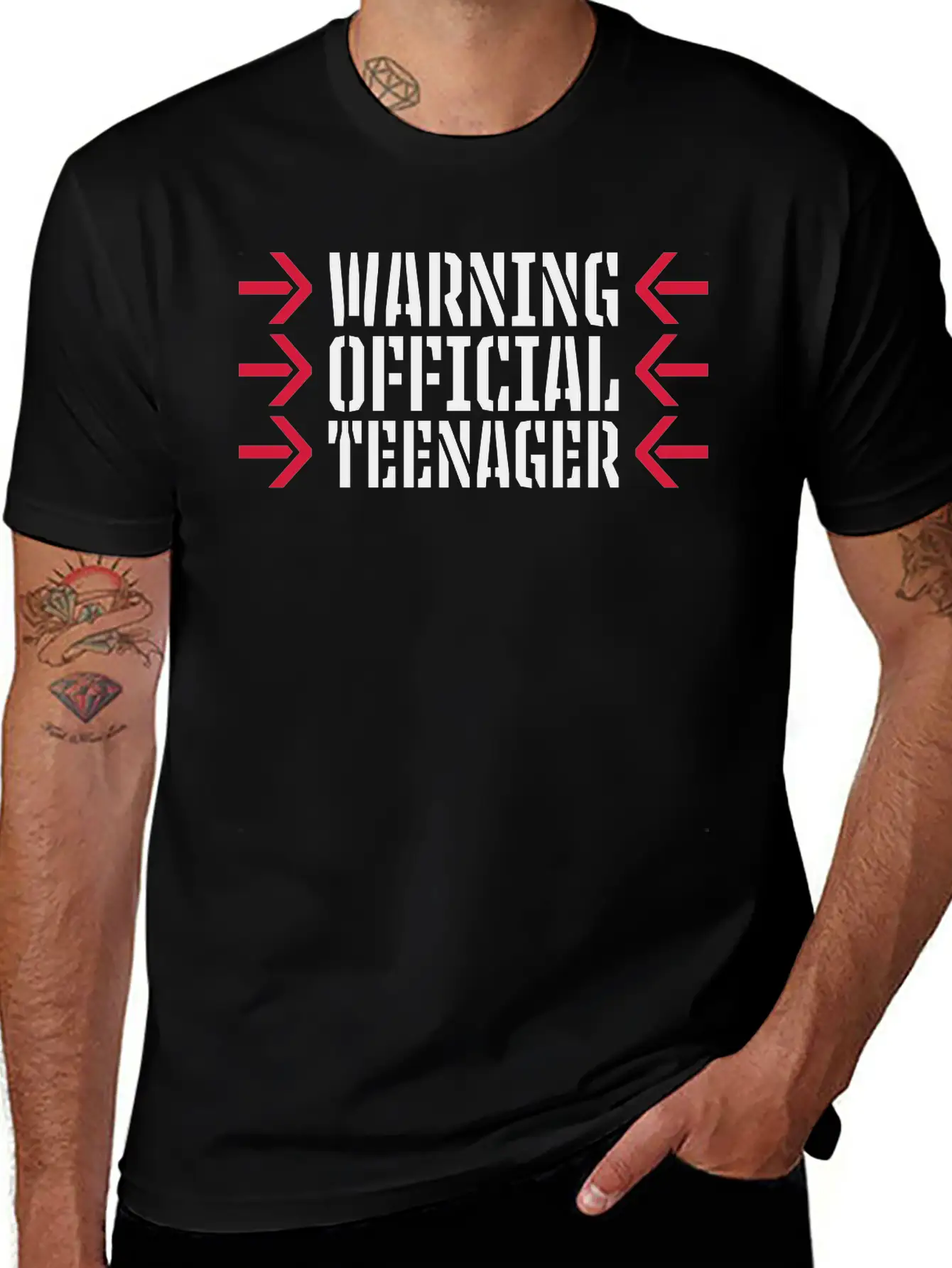 Warning Official Teenager Quote Lightweight Cotton T-Shirt – Daily Comfort Graphic Shirt
