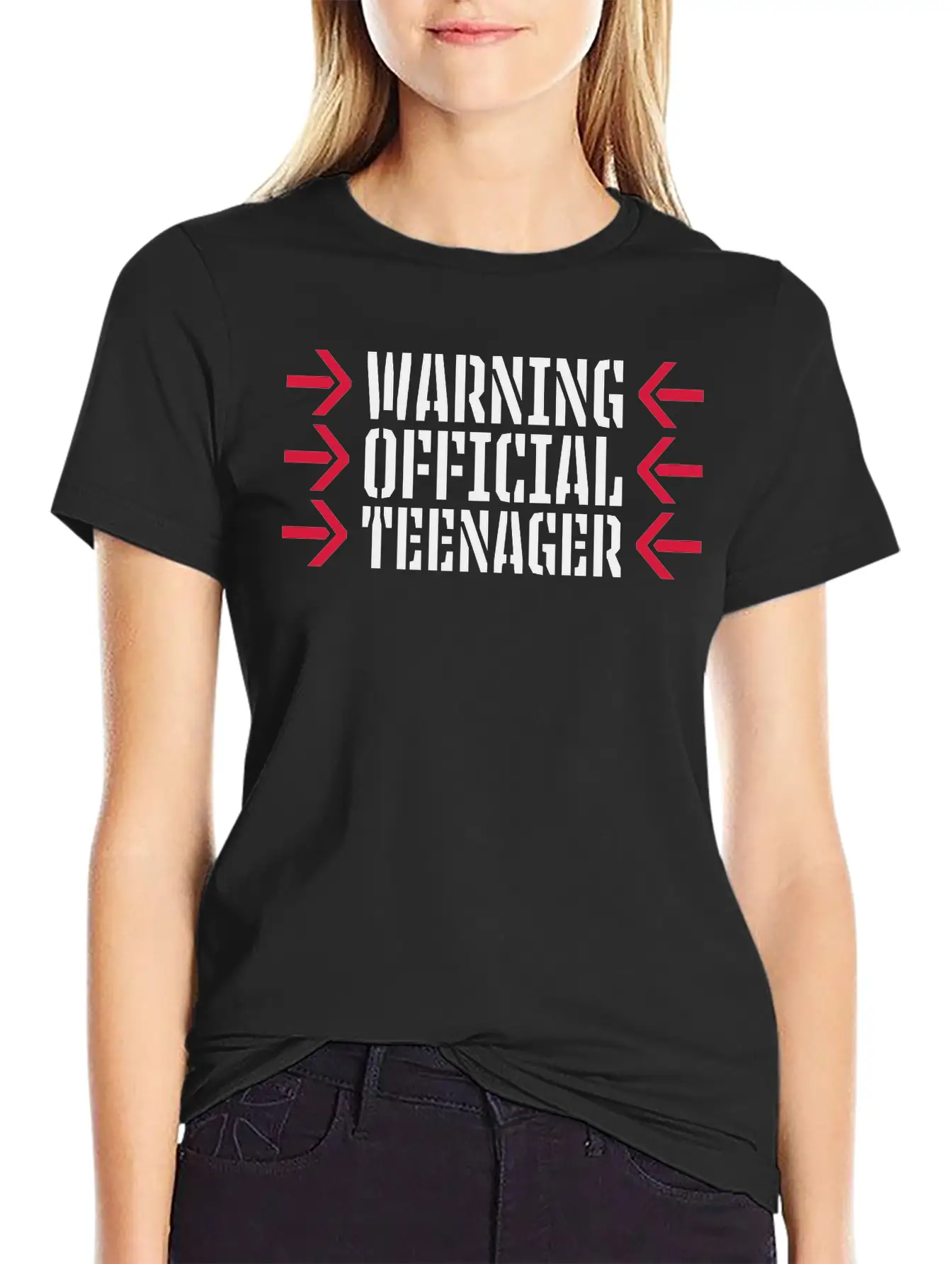 Warning Official Teenager Quote Lightweight Cotton T-Shirt – Daily Comfort Graphic Shirt
