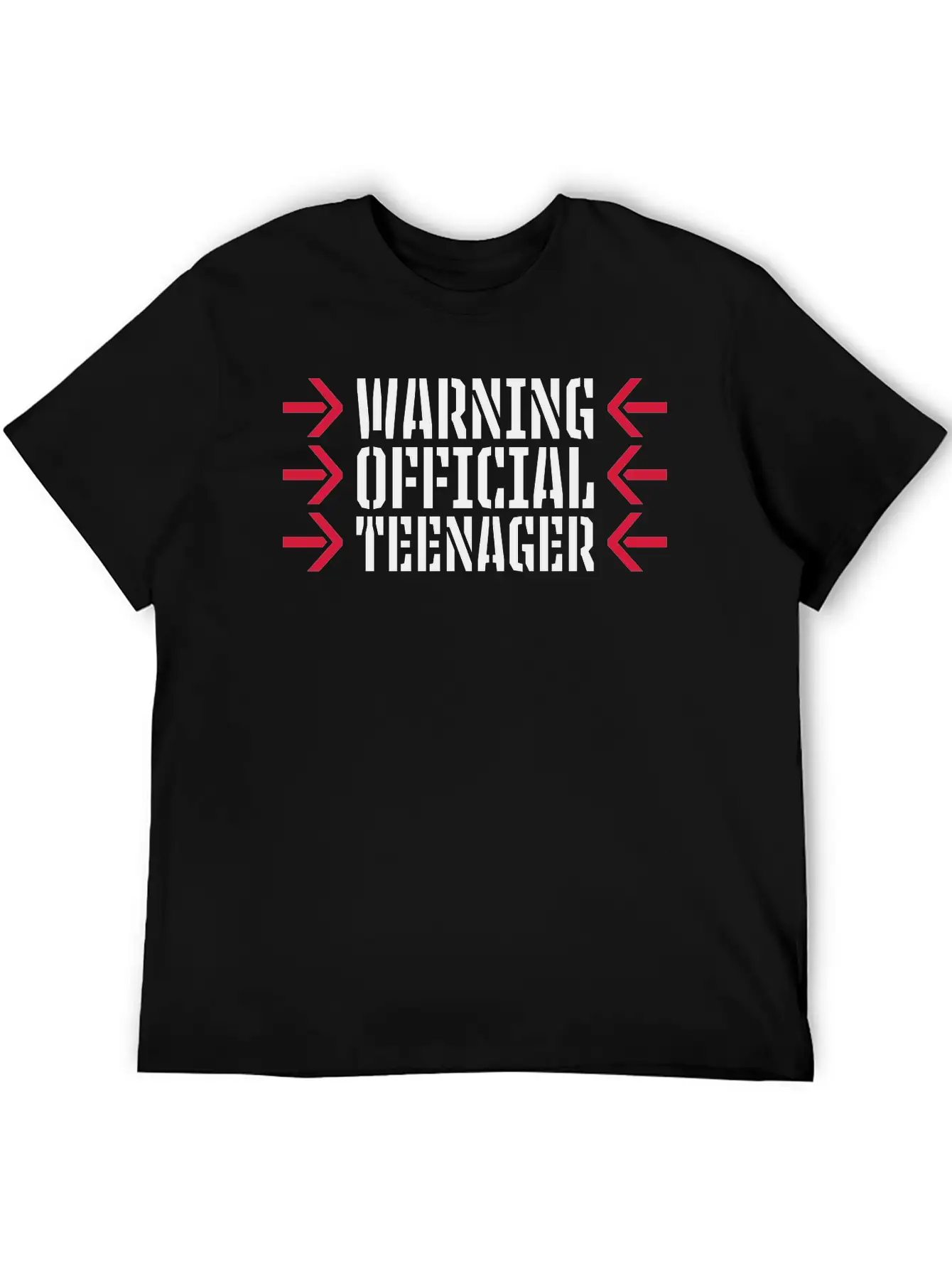Warning Official Teenager Quote Lightweight Cotton T-Shirt – Daily Comfort Graphic Shirt