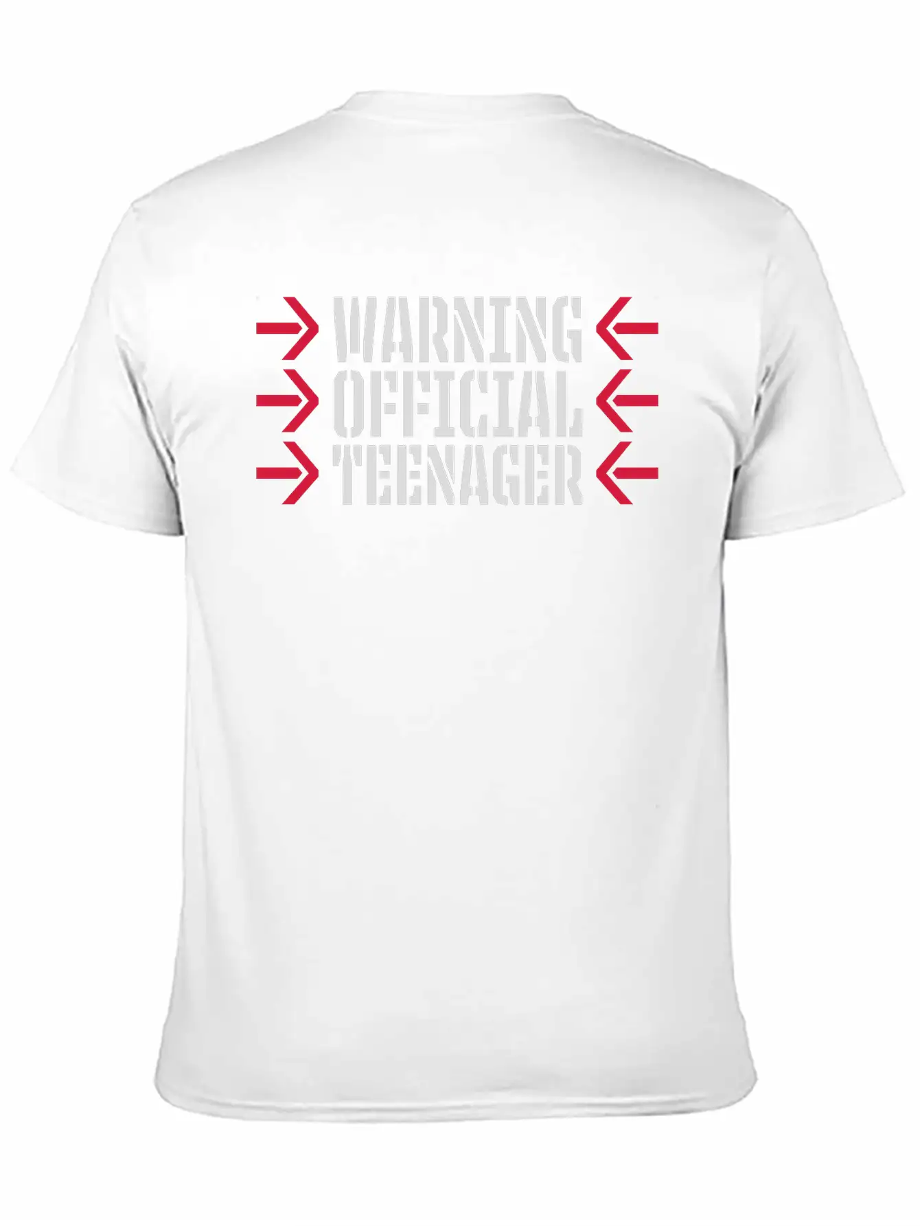 Warning Official Teenager Quote Lightweight Cotton T-Shirt – Daily Comfort Graphic Shirt