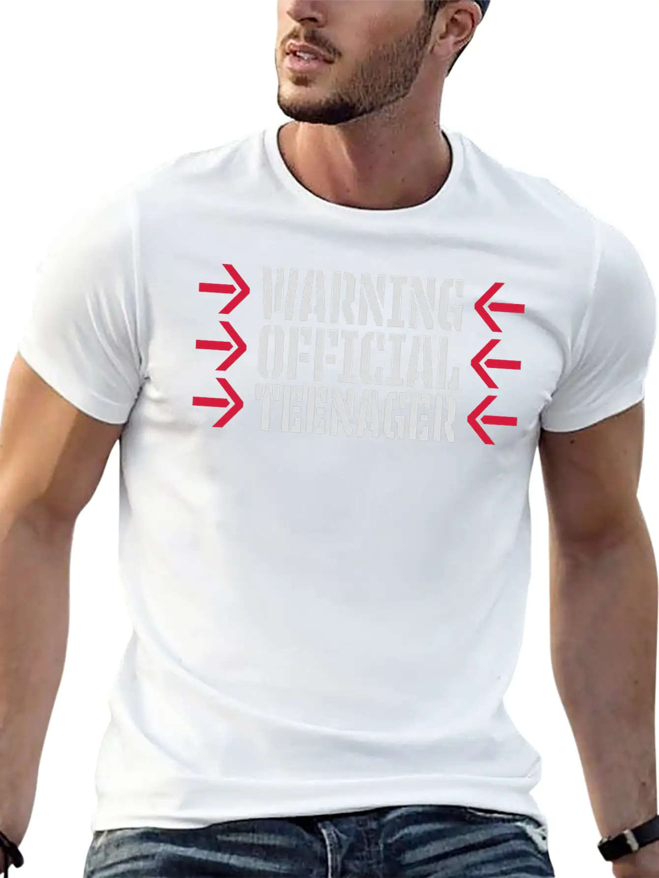Warning Official Teenager Quote Lightweight Cotton T-Shirt – Daily Comfort Graphic Shirt