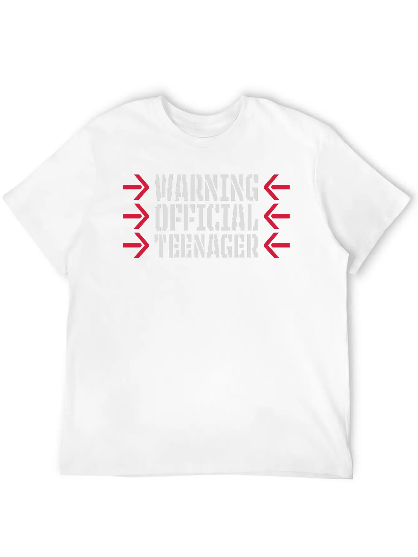 Warning Official Teenager Quote Lightweight Cotton T-Shirt – Daily Comfort Graphic Shirt
