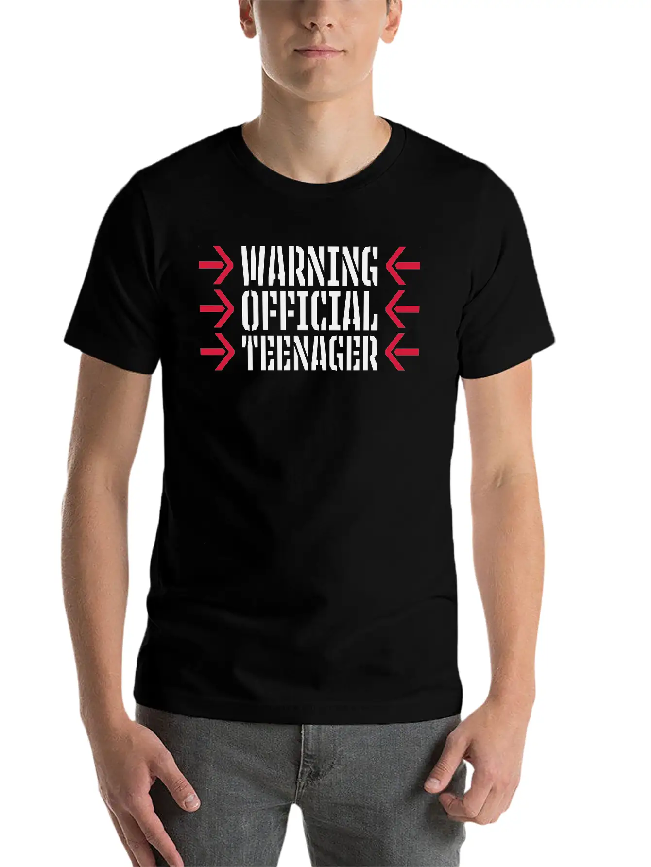 Warning Official Teenager Quote Lightweight Cotton T-Shirt – Daily Comfort Graphic Shirt