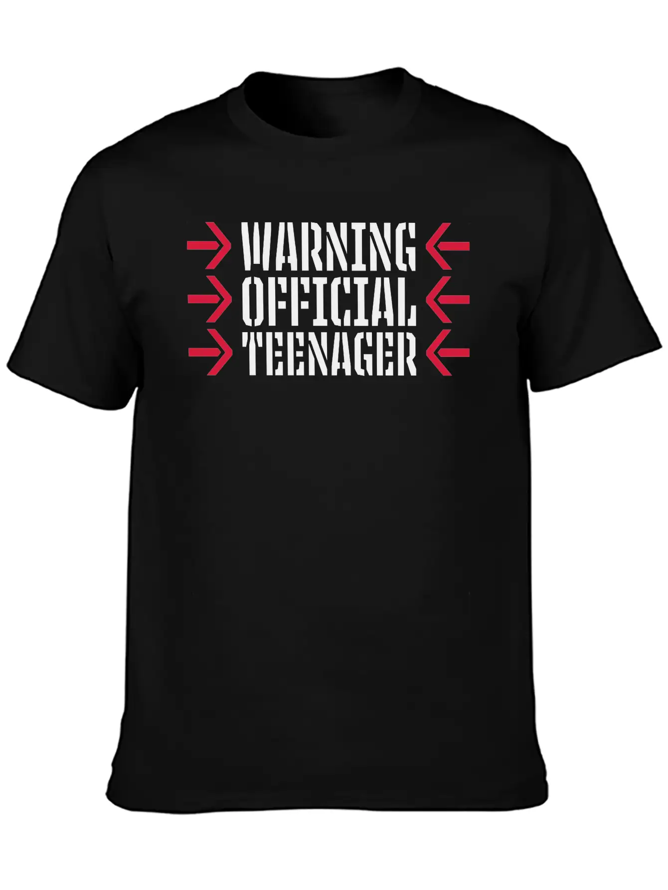 Warning Official Teenager Quote Lightweight Cotton T-Shirt – Daily Comfort Graphic Shirt