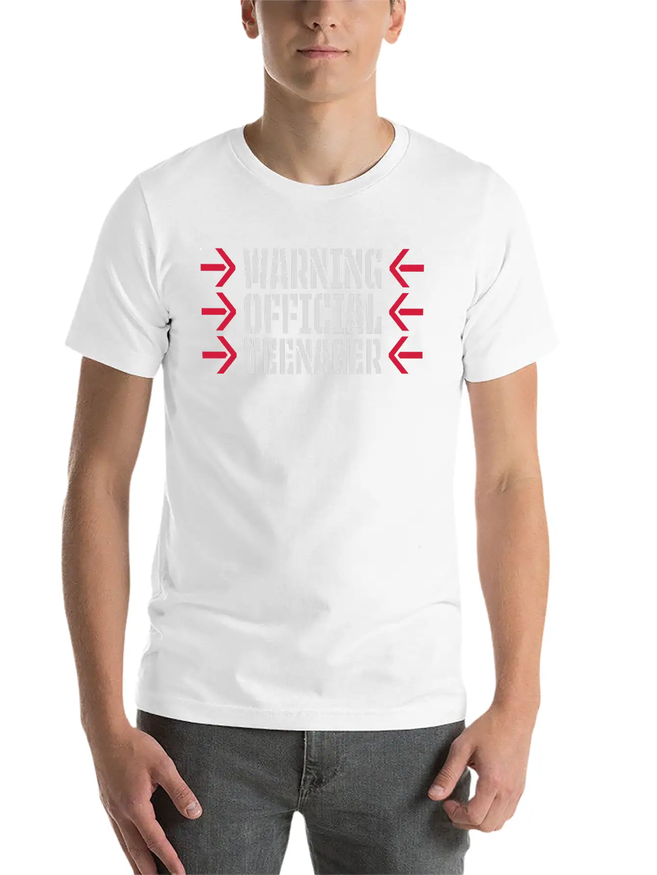 Warning Official Teenager Quote Lightweight Cotton T-Shirt – Daily Comfort Graphic Shirt