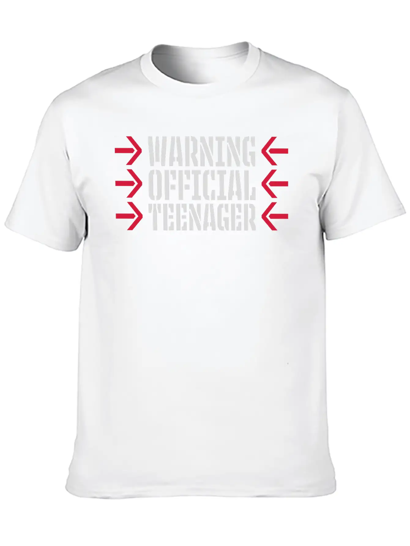 Warning Official Teenager Quote Lightweight Cotton T-Shirt – Daily Comfort Graphic Shirt