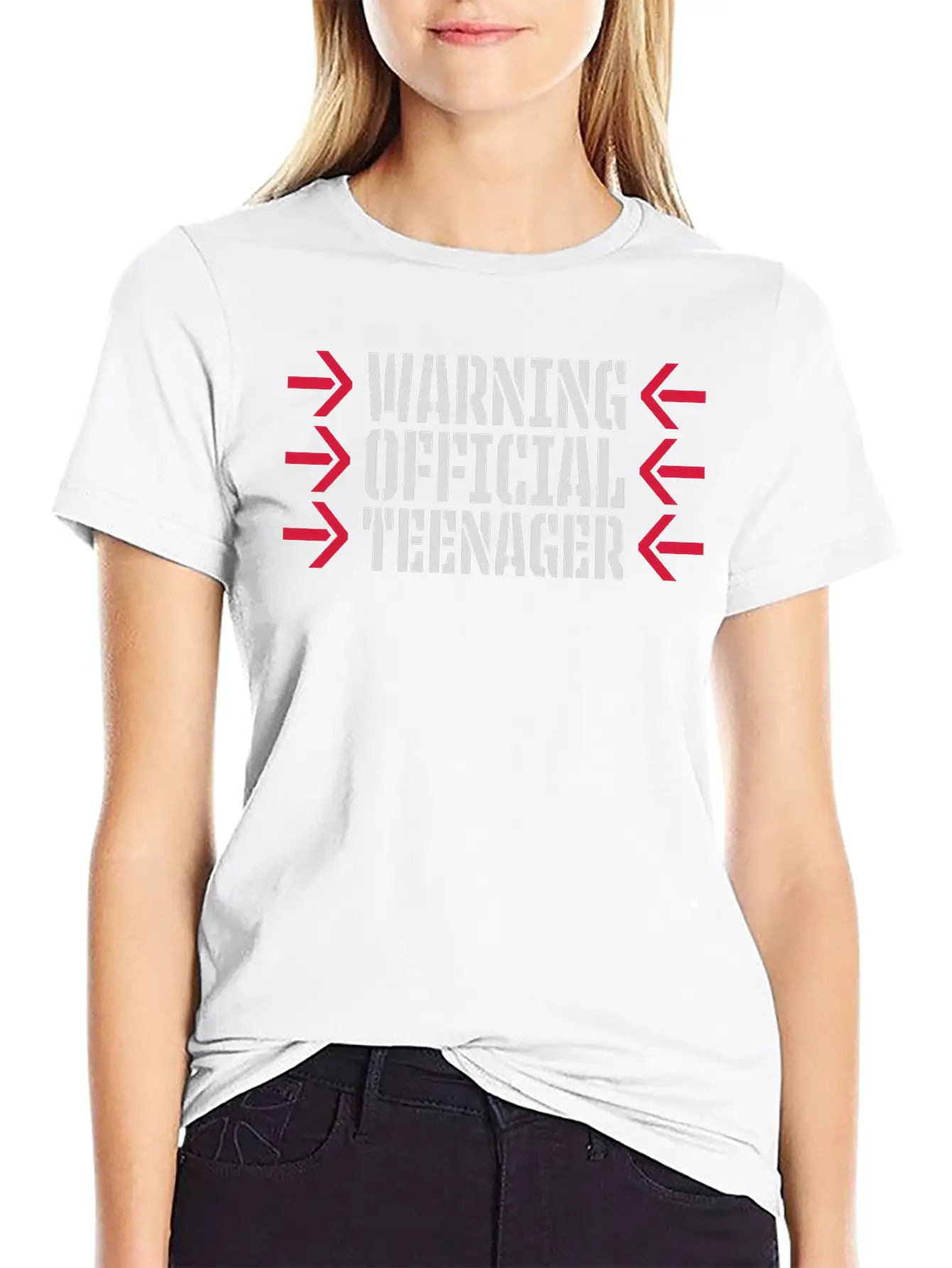 Warning Official Teenager Quote Lightweight Cotton T-Shirt – Daily Comfort Graphic Shirt