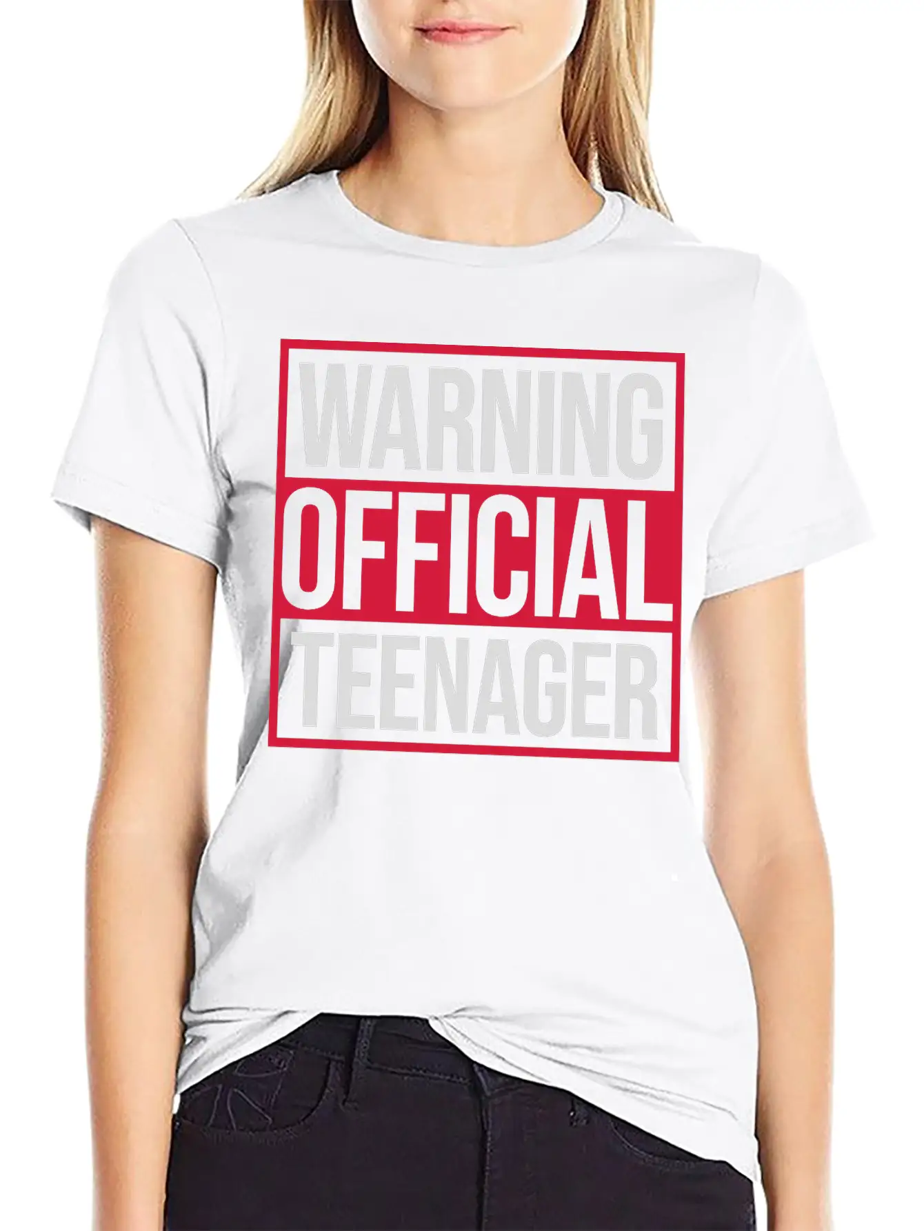 Warning Official Teenager Quote Modern Fit Casual T-Shirt – Clean And Versatile Design