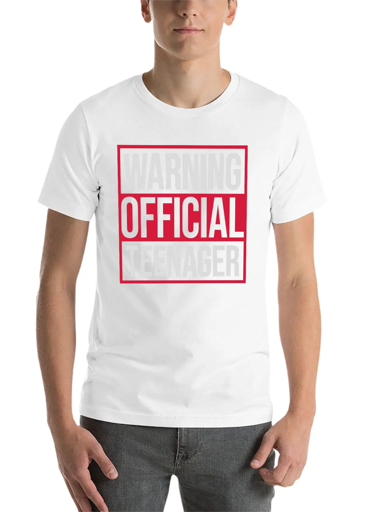 Warning Official Teenager Quote Modern Fit Casual T-Shirt – Clean And Versatile Design