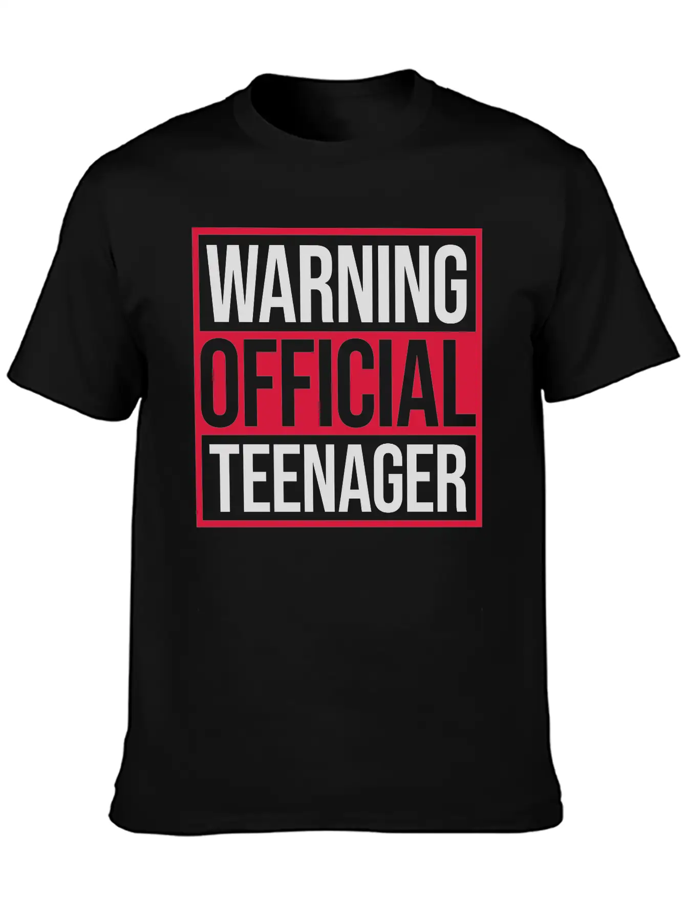 Warning Official Teenager Quote Modern Fit Casual T-Shirt – Clean And Versatile Design