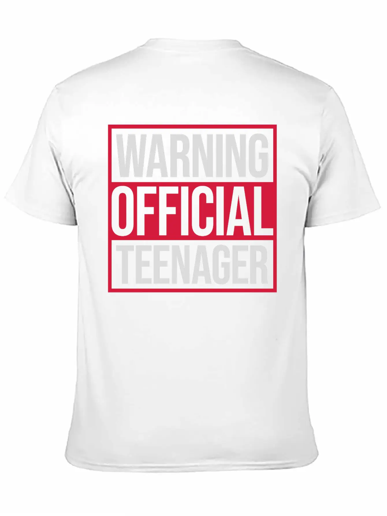 Warning Official Teenager Quote Modern Fit Casual T-Shirt – Clean And Versatile Design