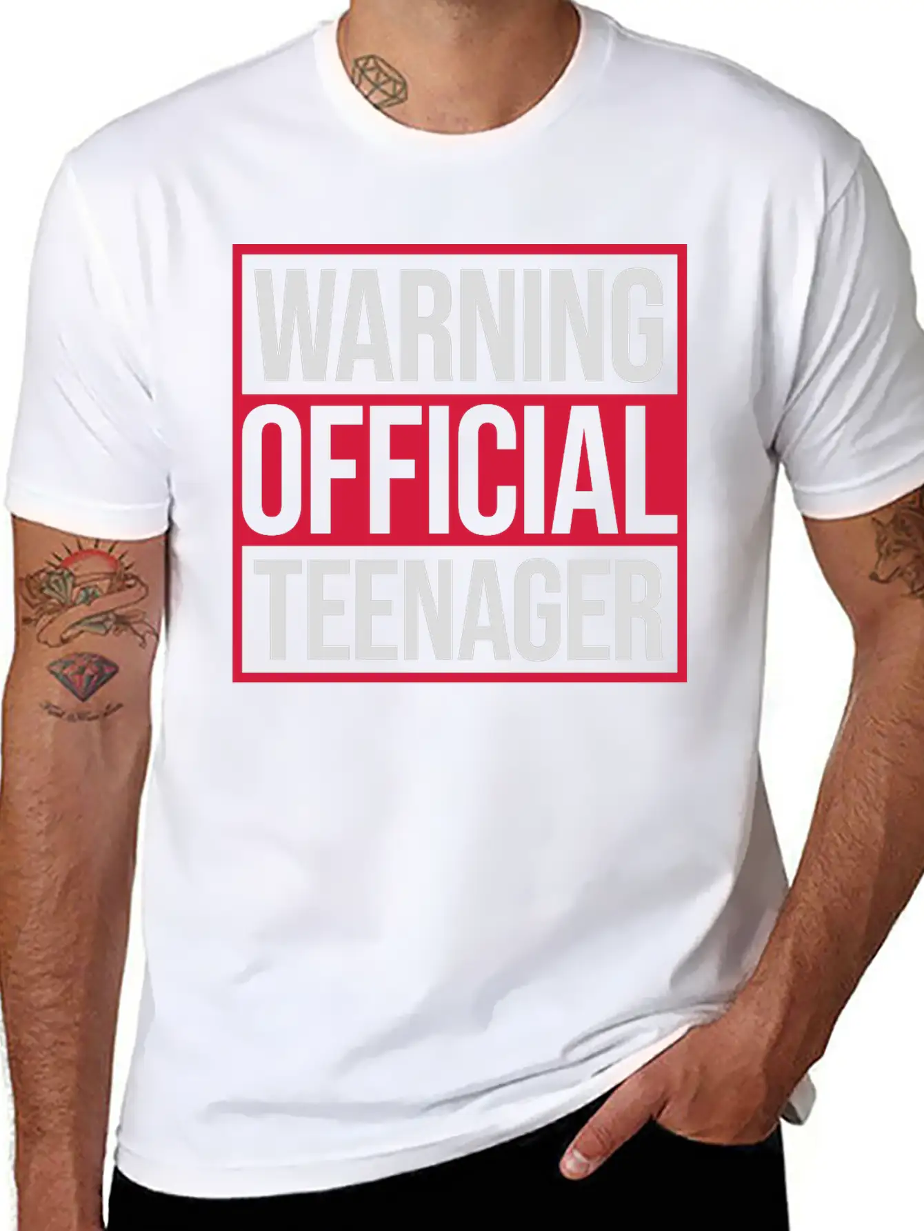 Warning Official Teenager Quote Modern Fit Casual T-Shirt – Clean And Versatile Design