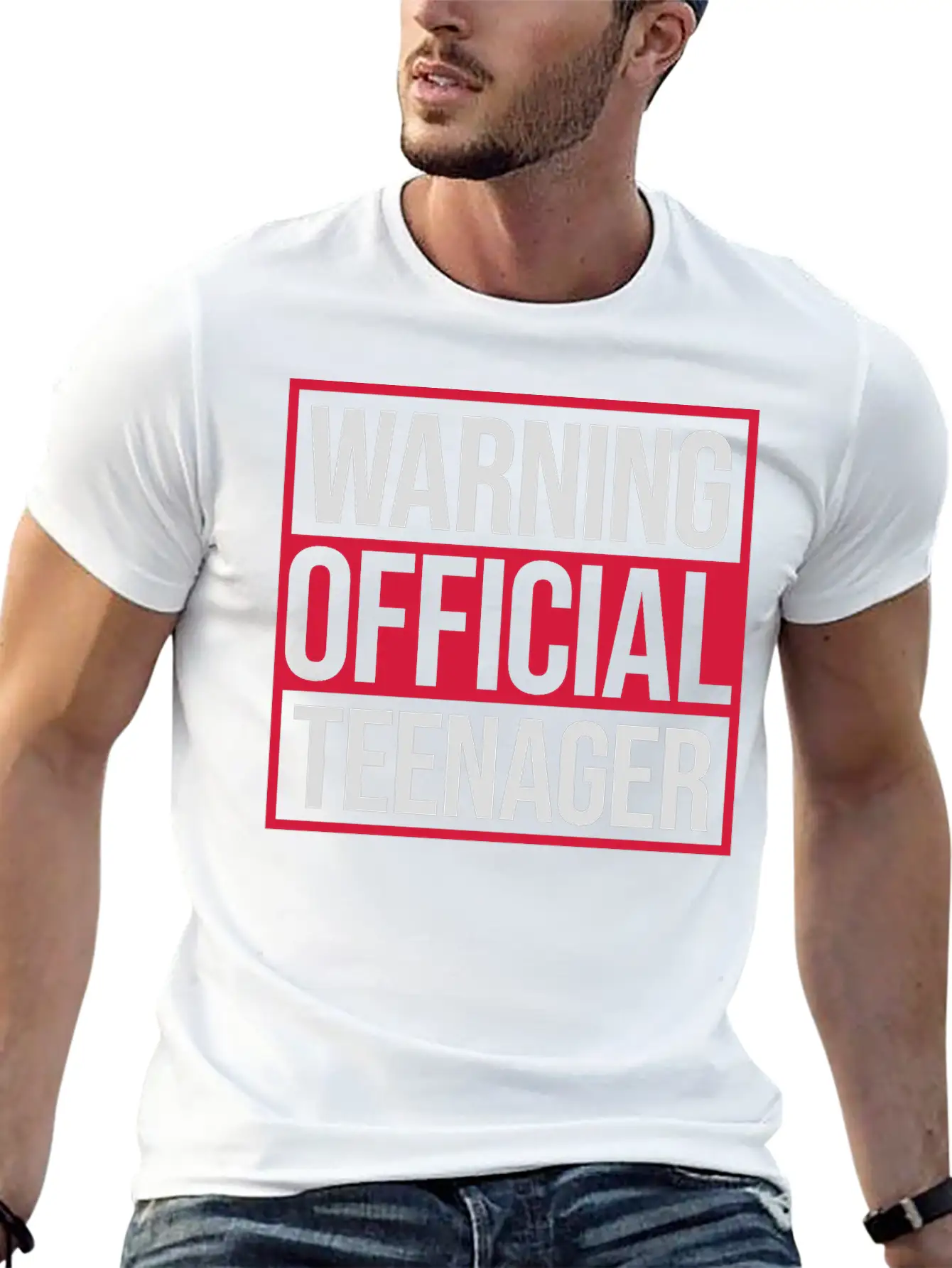 Warning Official Teenager Quote Modern Fit Casual T-Shirt – Clean And Versatile Design